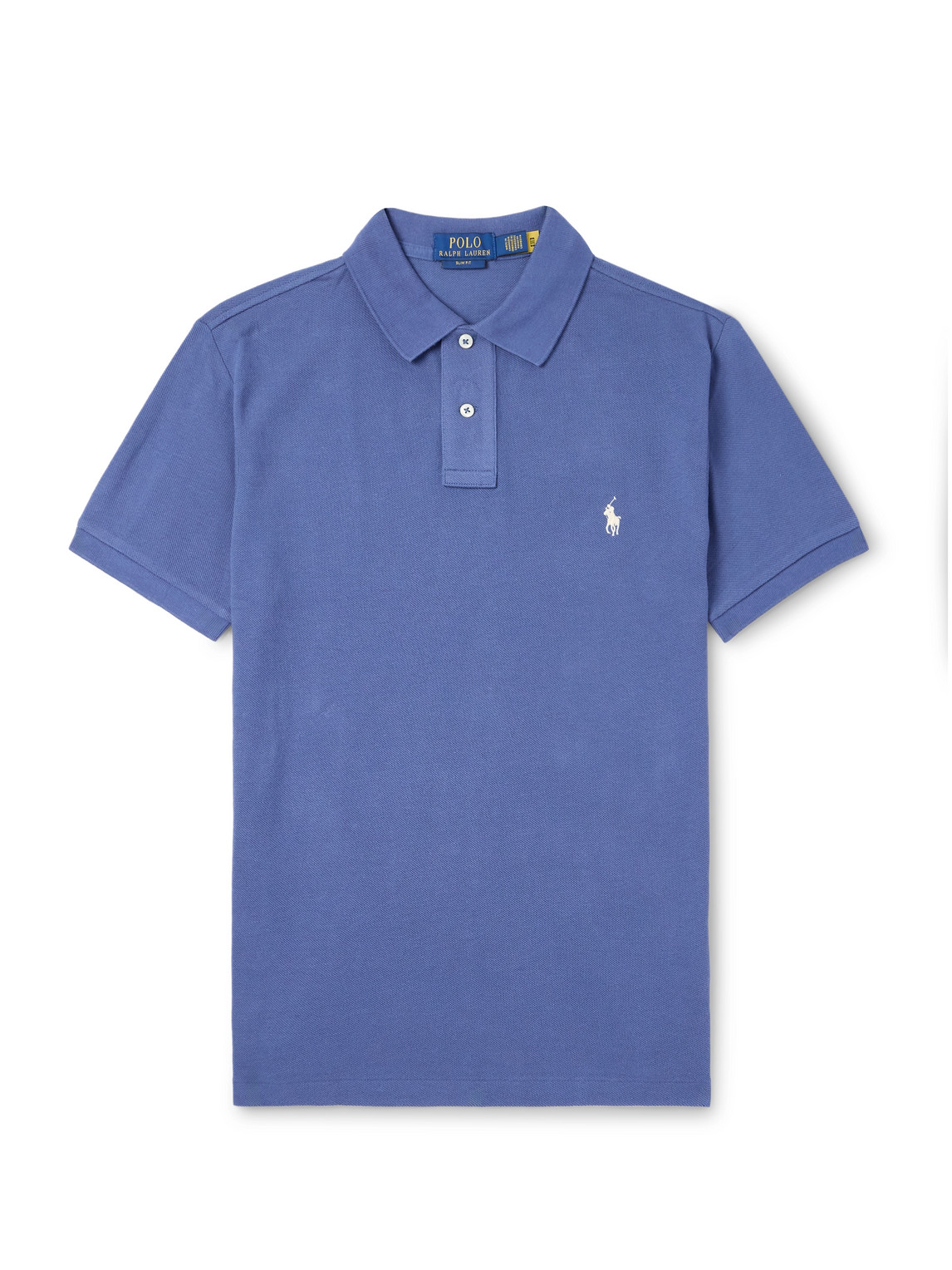Polo Ralph Lauren Short Sleeve Cotton Polo Shirt In Blue