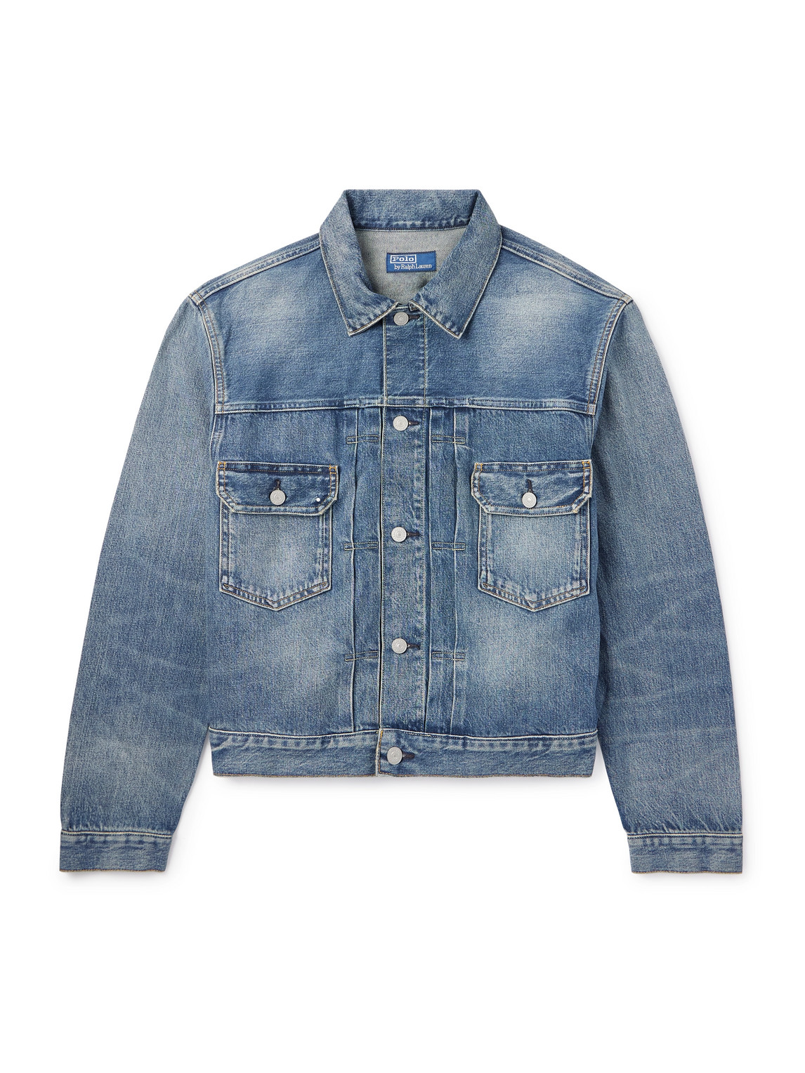 Cropped Denim Trucker Jacket