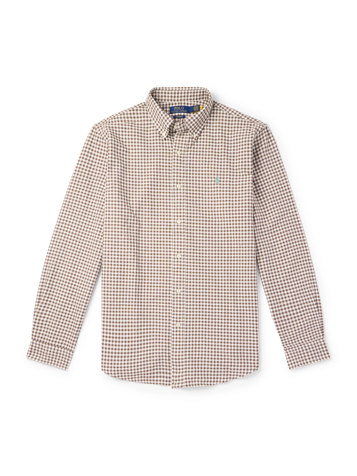 Polo Ralph Lauren Button-down Collar Logo-embroidered Checked Cotton Shirt
