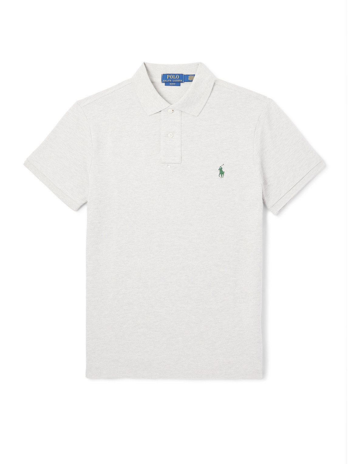 Polo Ralph Lauren Custom Slim Fit Mesh Polo In Gold