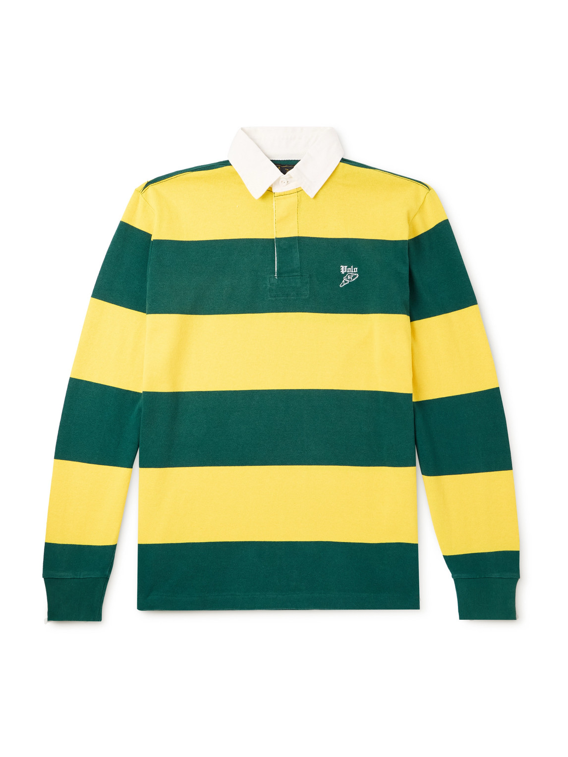 Polo Ralph Lauren Multicolor Polo Shirt With Logo Embroidery On The Front And All-over Striped Motif In Multi