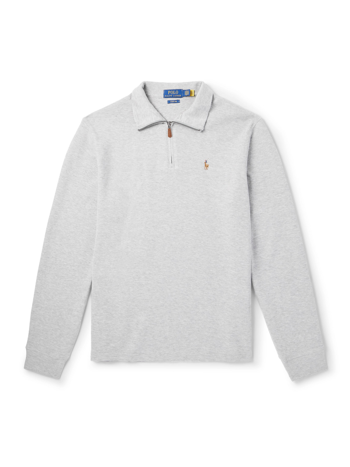 Polo Ralph Lauren Logo-embroidered Cotton-jersey Half-zip Sweatshirt