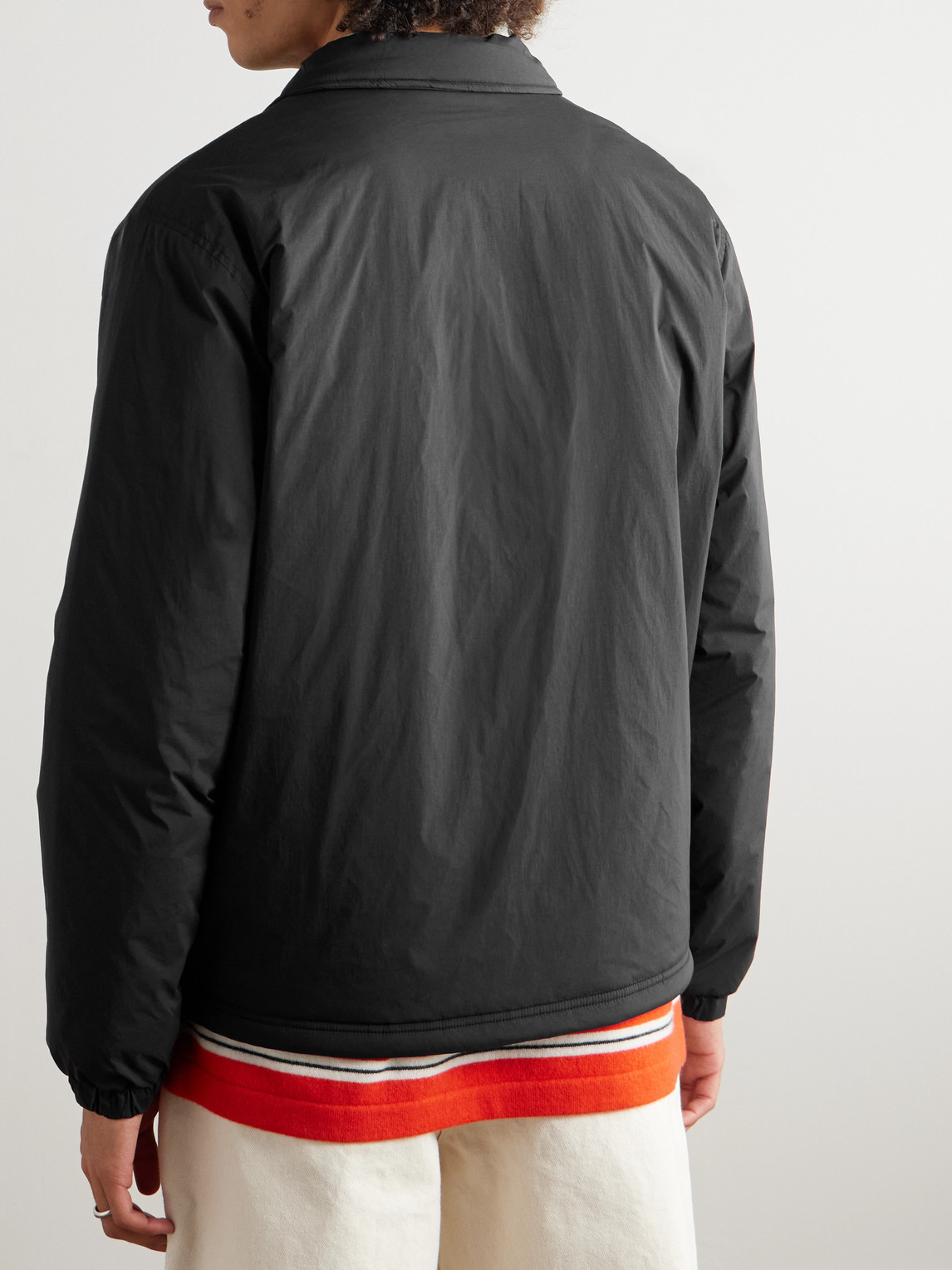 Polo Ralph Lauren Teak Logo-embroidered Padded Shell Jacket In Black