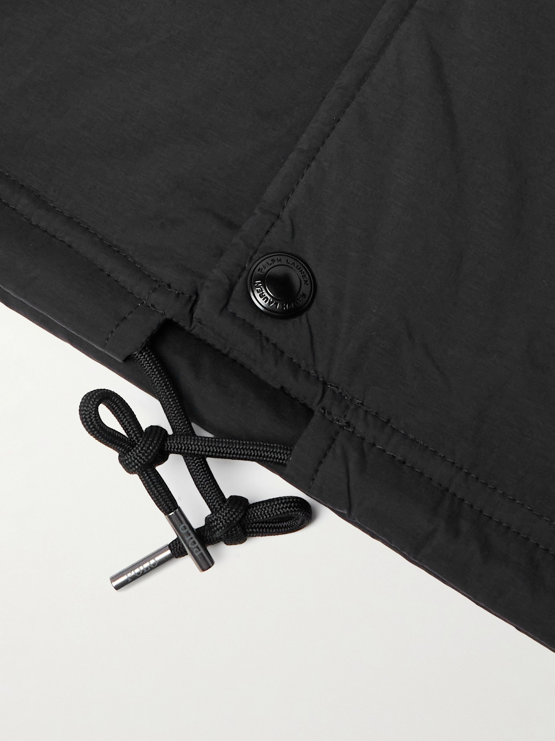 Polo Ralph Lauren Teak Logo-embroidered Padded Shell Jacket In Black