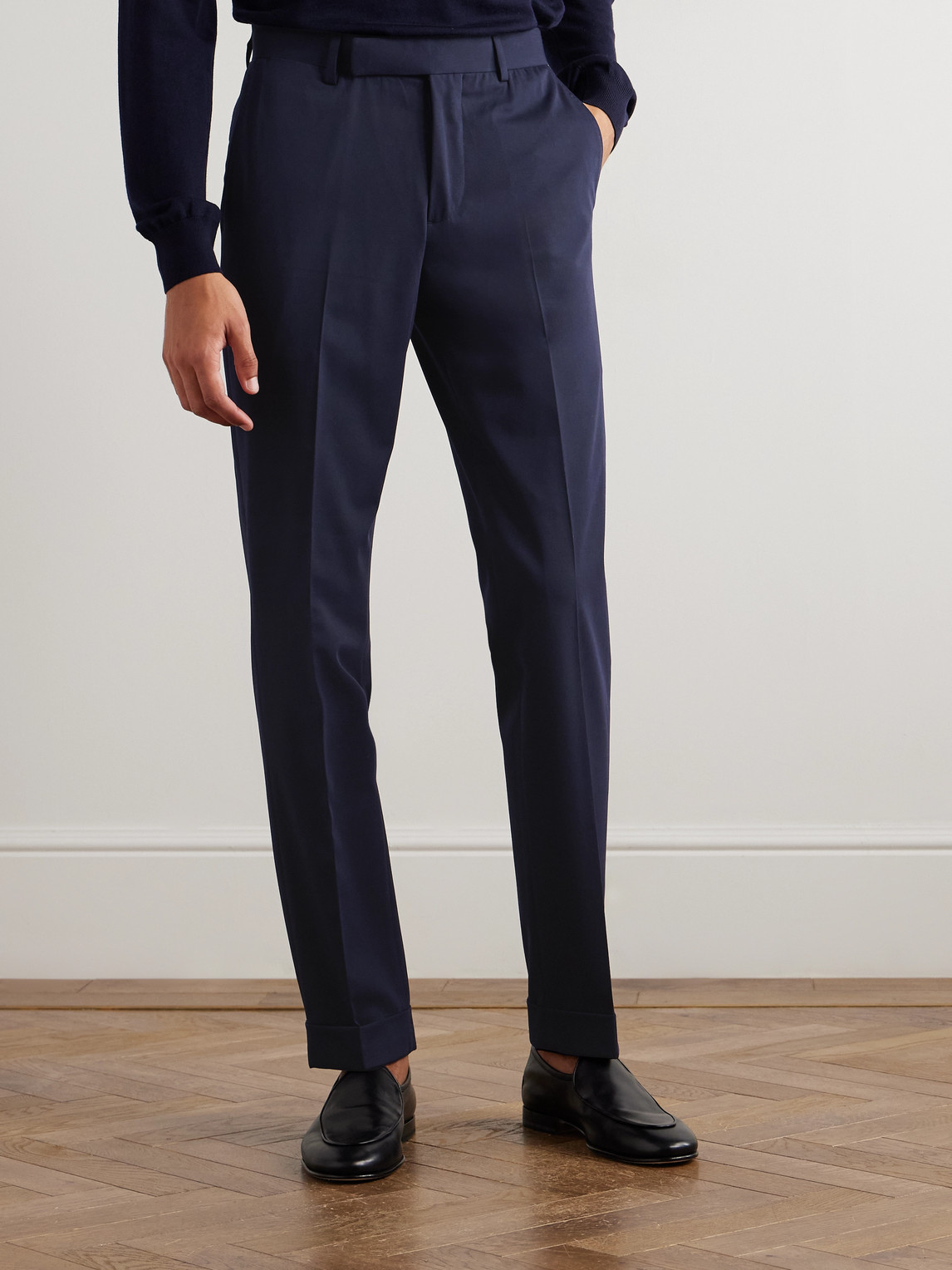 Polo Ralph Lauren Chester Straight-leg Stretch-twill Suit Trousers In Blue