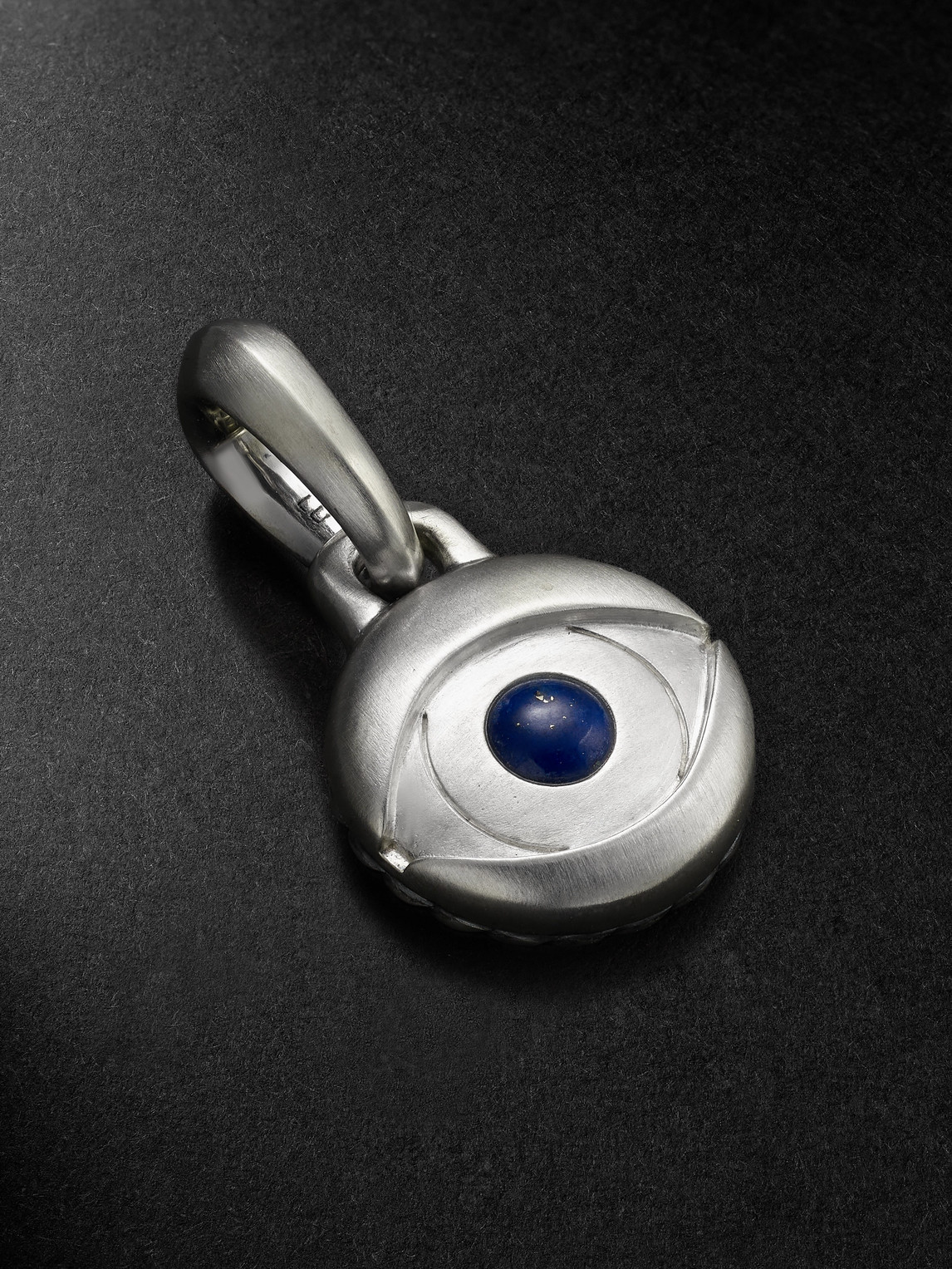 David Yurman Evil Eye Sterling Silver Lapis Lazuli Pendant - Men