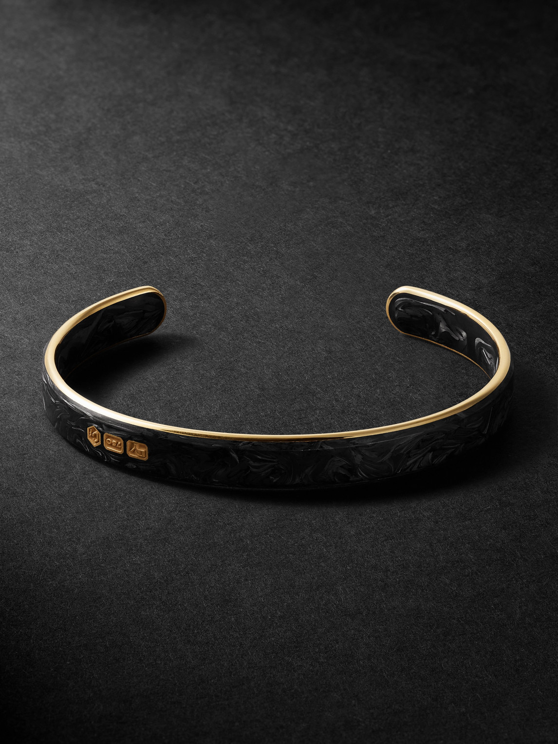 David Yurman Streamline® 18-Karat Gold Forged Carbon Cuffen