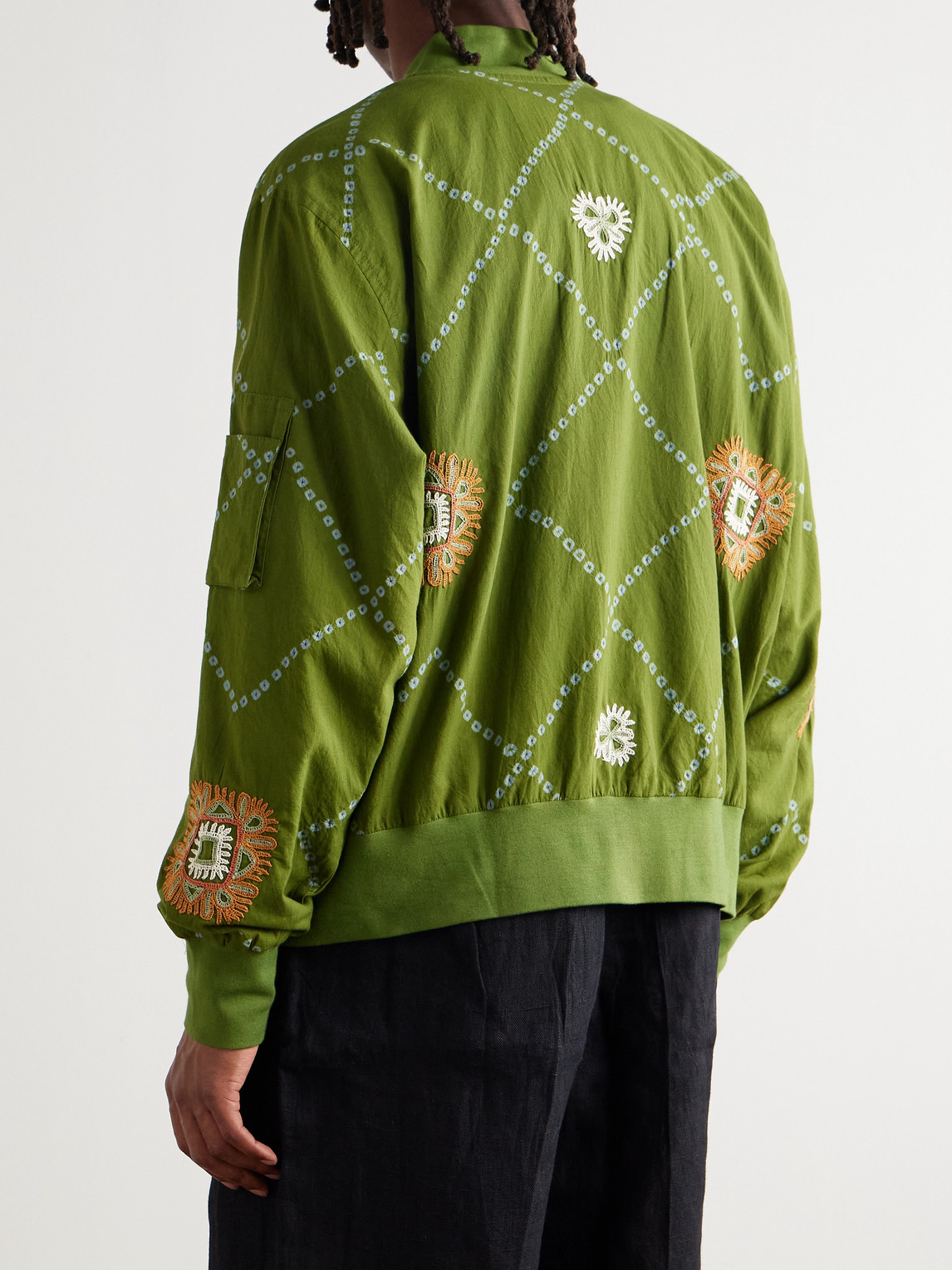  Kardo - Embroidered Printed Cotton Jacket - Men - Green - S 