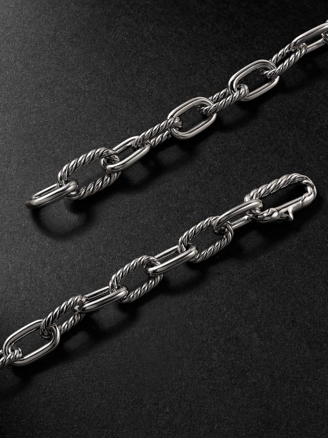 David Yurman Madison Sterling Silver And 18-karat Gold Chain Necklace In Silver