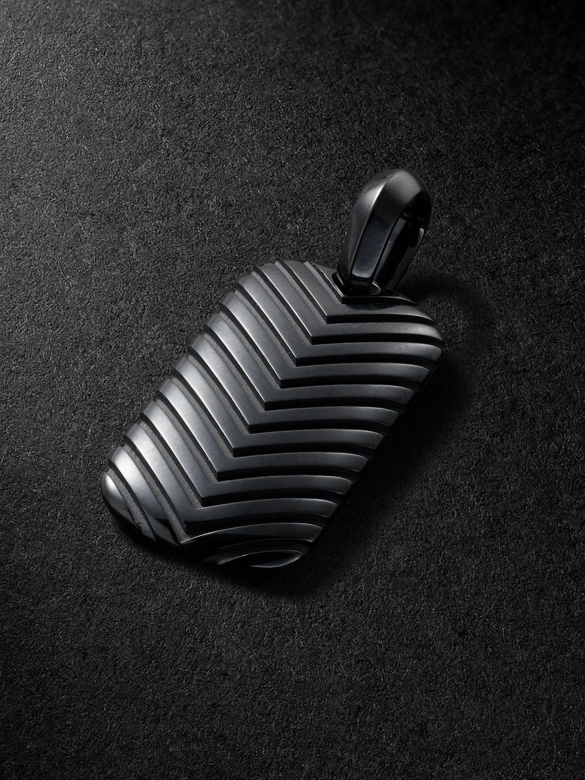 David Yurman Chevron Titanium Pendant - Men