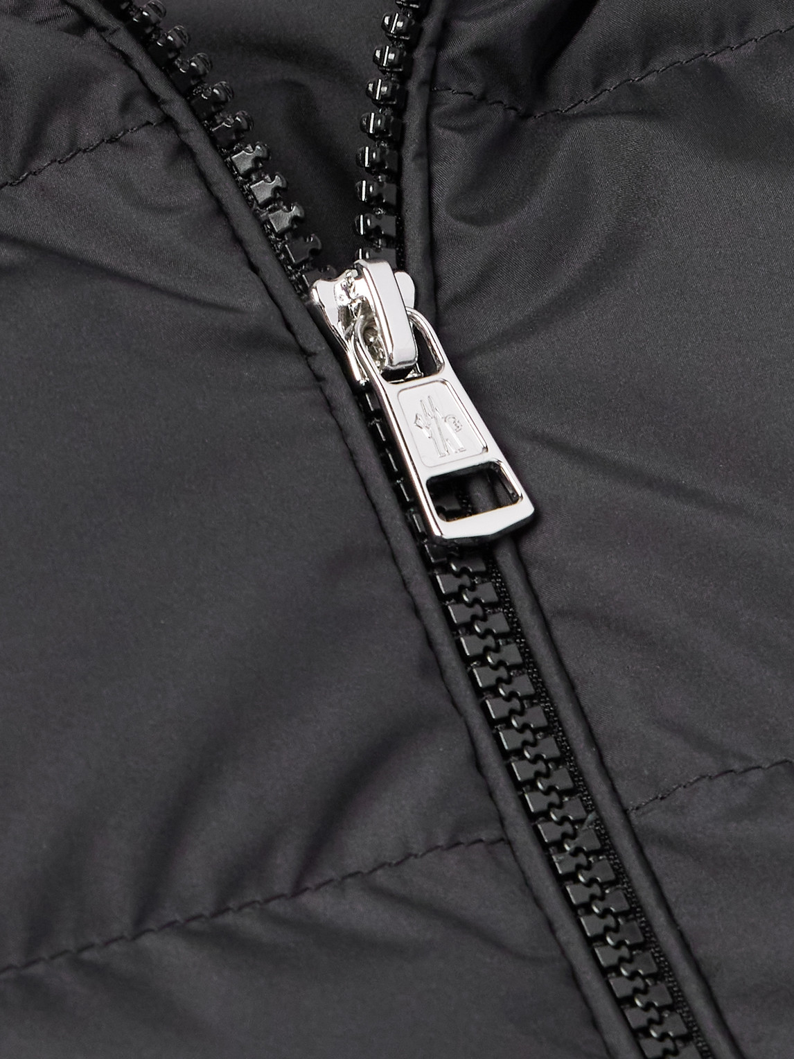 Moncler Baudinet Logo-appliquéd Quilted Shell Down Jacket In Black