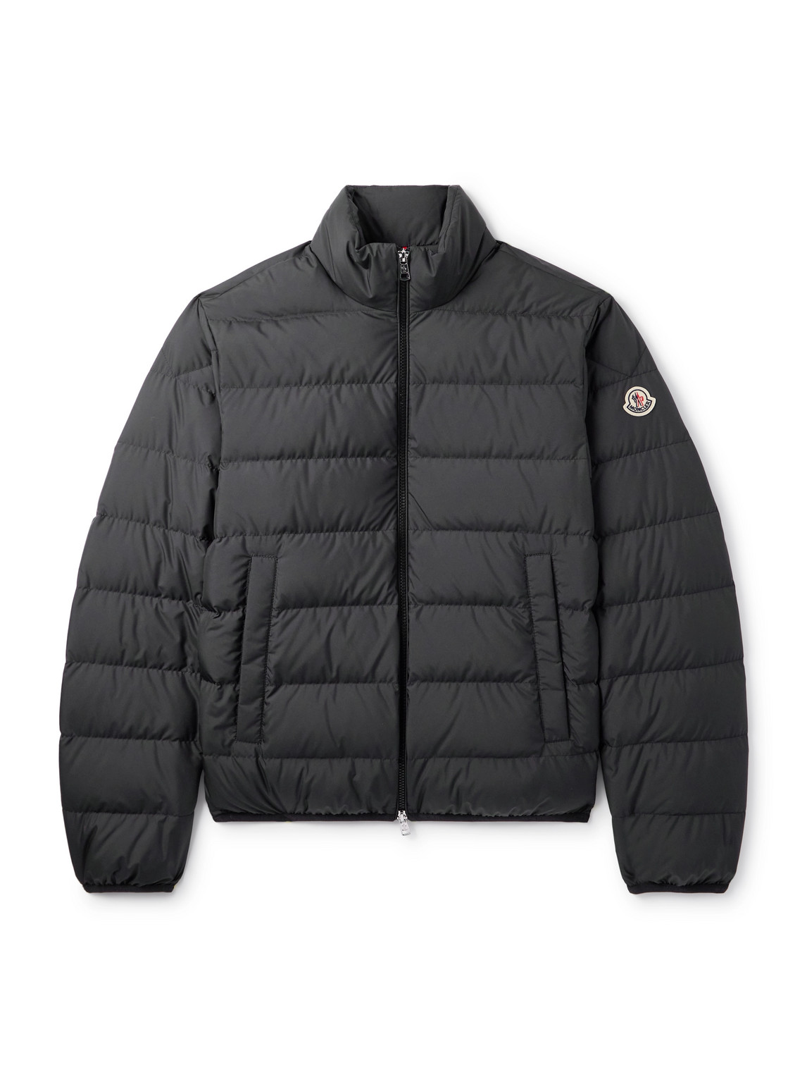 Moncler Baudinet Logo-appliquéd Quilted Shell Down Jacket In Black