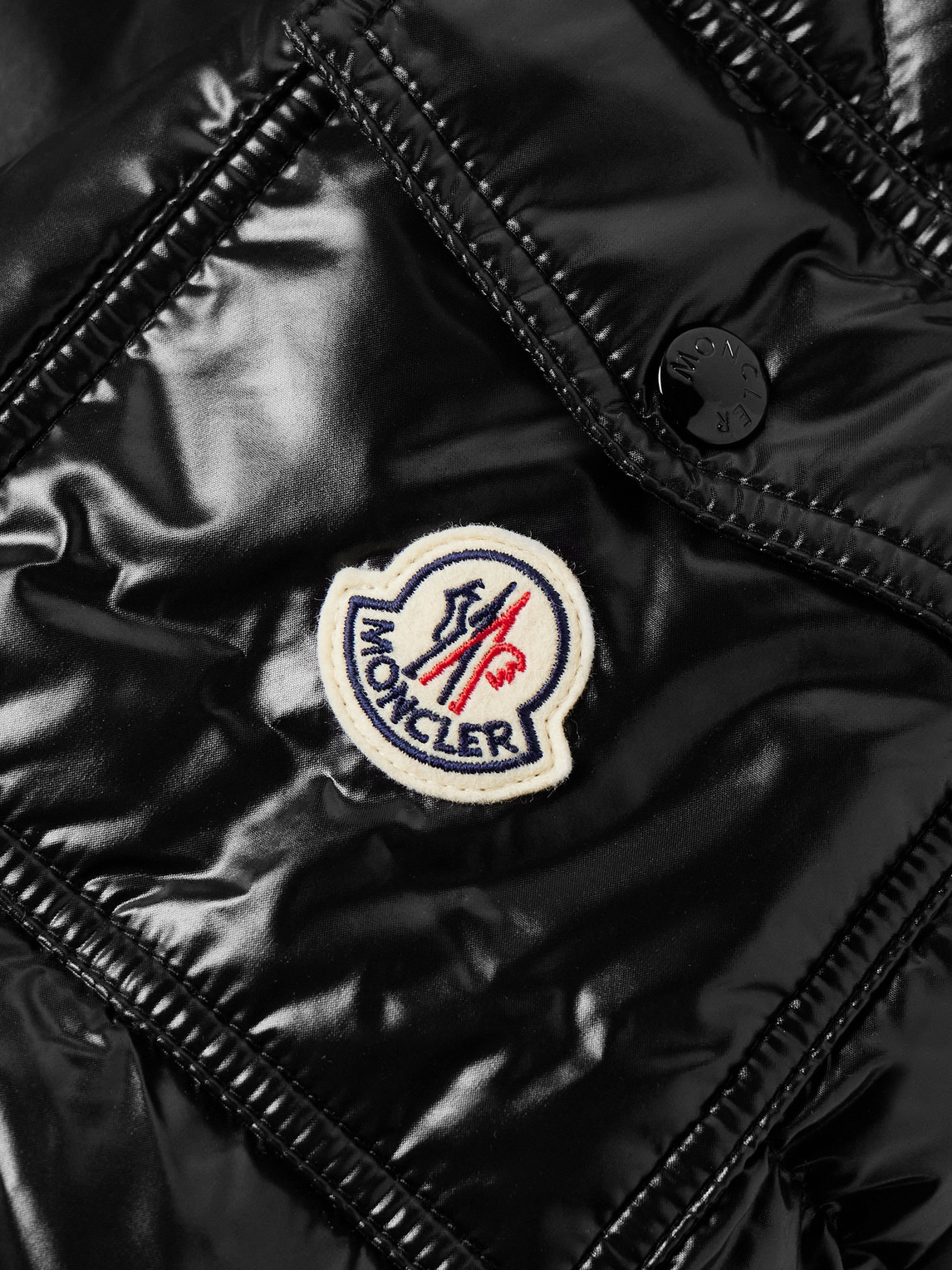 Moncler Maya Quilted Nylon Down Jacket In Black