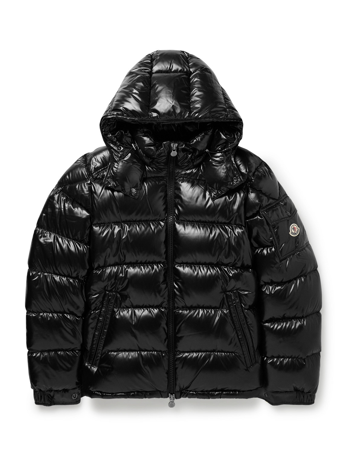 Moncler Maya Quilted Nylon Down Jacket In Black