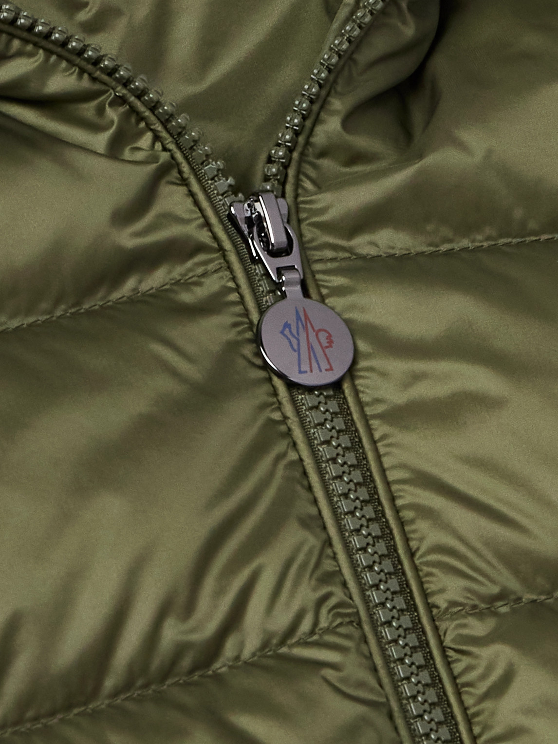 Moncler Najan Logo-appliquéd Quilted Shell Hooded Down Jacket In Green