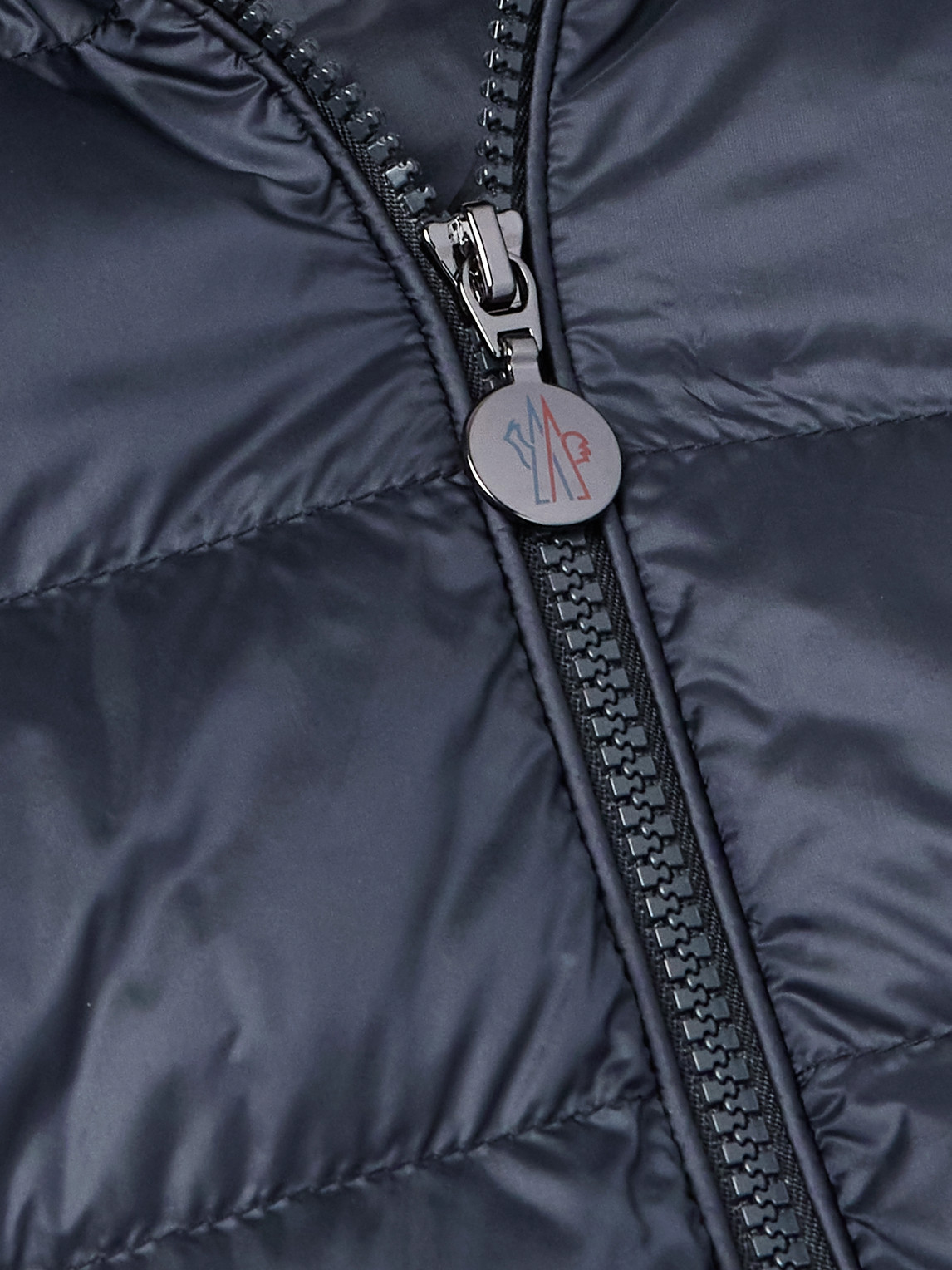 Moncler Najan Logo-appliquéd Quilted Shell Hooded Down Jacket In Blue