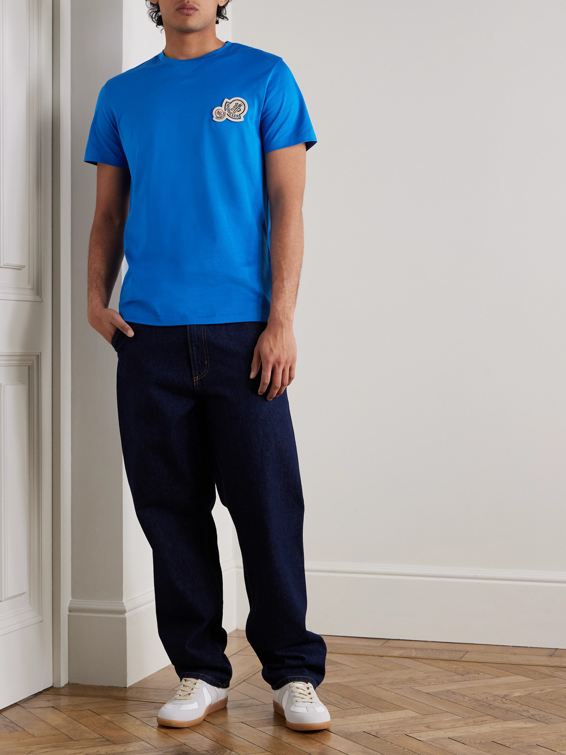 Logo-Appliquéd Cotton-Jersey T-Shirt