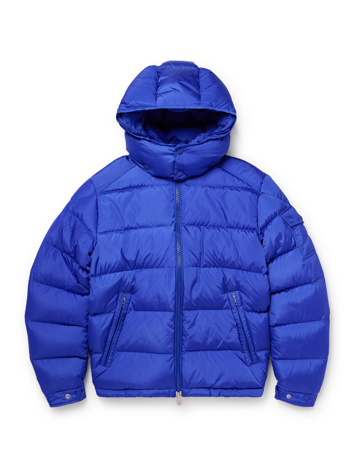 Moncler Maya Nylon Down Jacket In Blue
