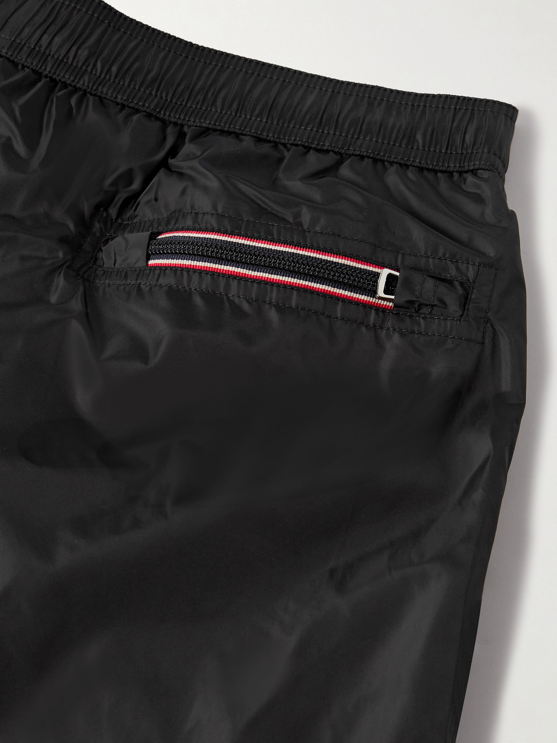 Moncler Swim Shorts With Elastic Waistband And Pockets In Black