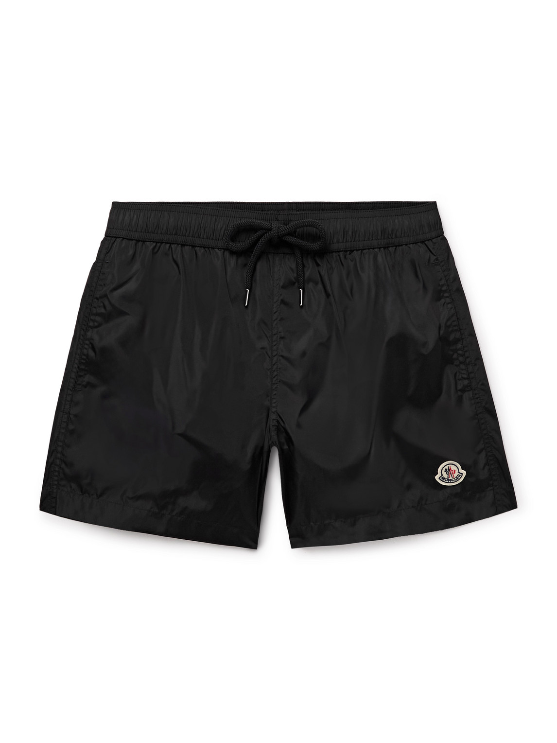 Moncler Straight-leg Mid-length Logo-appliquéd Swim Shorts