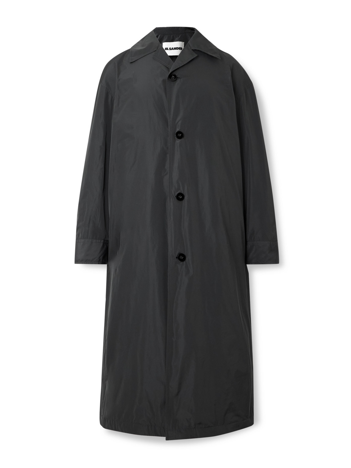 Jil Sander Shell Overcoat In Gray
