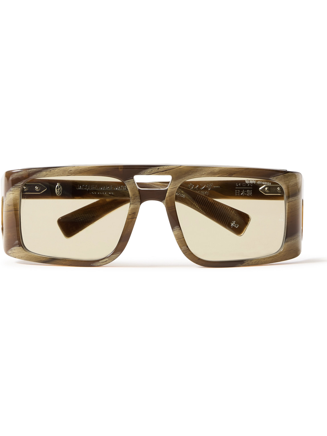 Jacques Marie Mage Decade Collection Windsor Square-frame Tortoiseshell Acetate And Silver-tone Sunglasses