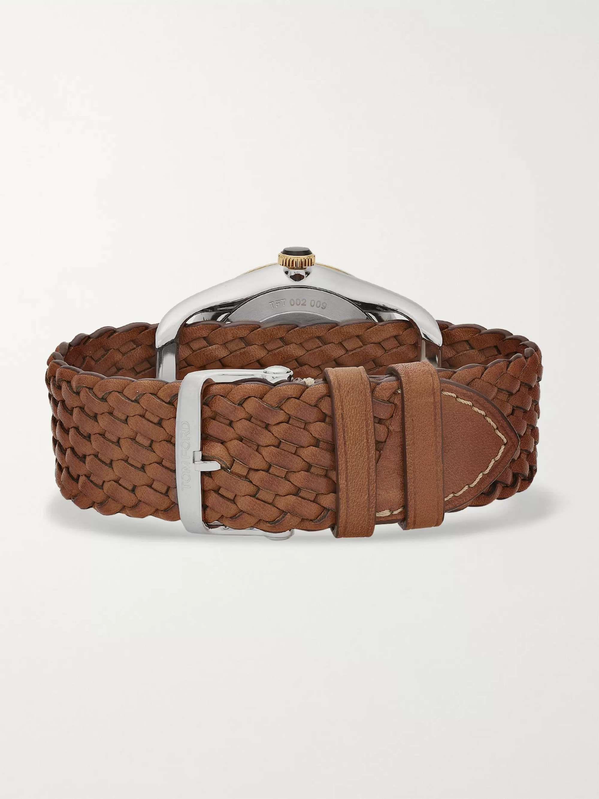 TOM FORD TIMEPIECES 002 Automatic 40mm 18-Karat Gold and Alligator Watch
