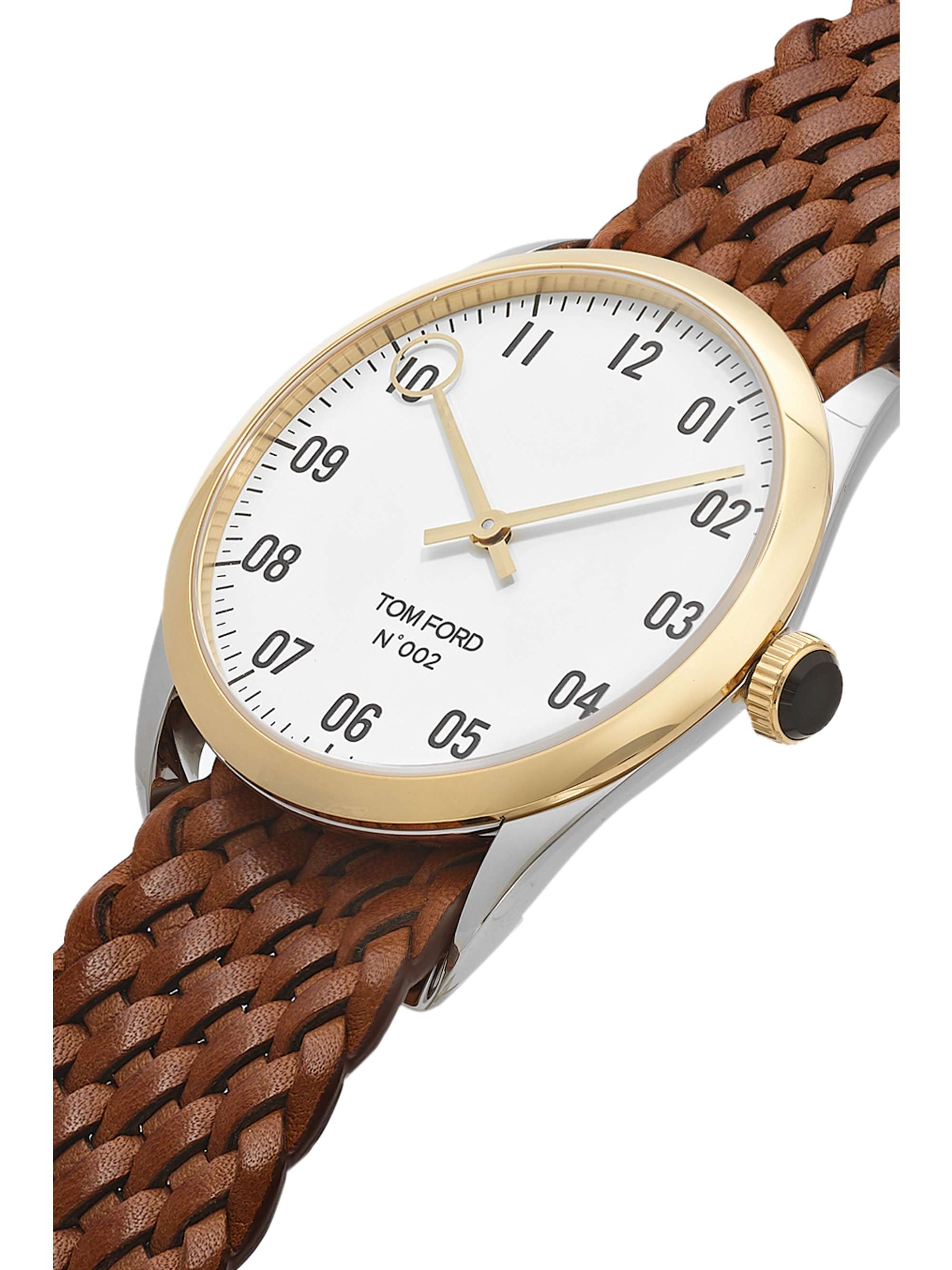 TOM FORD TIMEPIECES 002 Automatic 40mm 18-Karat Gold and Alligator Watch