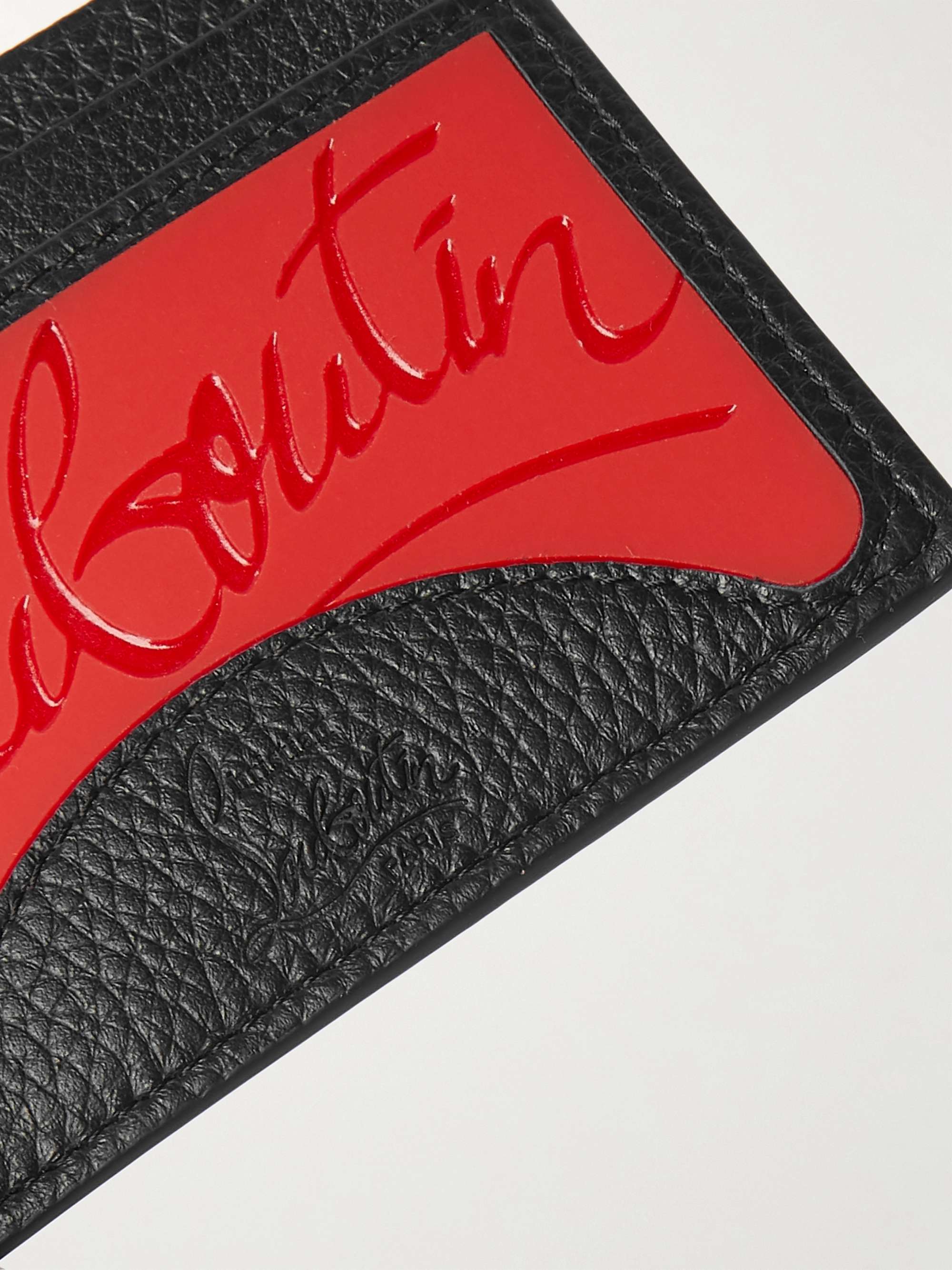 CHRISTIAN LOUBOUTIN Logo-Debossed Leather and PU Billfold Wallet