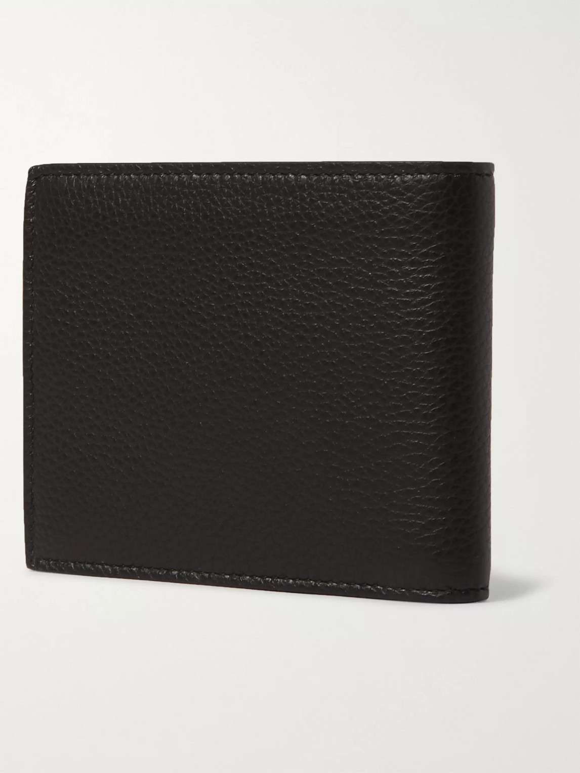 Shop Christian Louboutin Logo-debossed Leather And Pu Billfold Wallet In Black