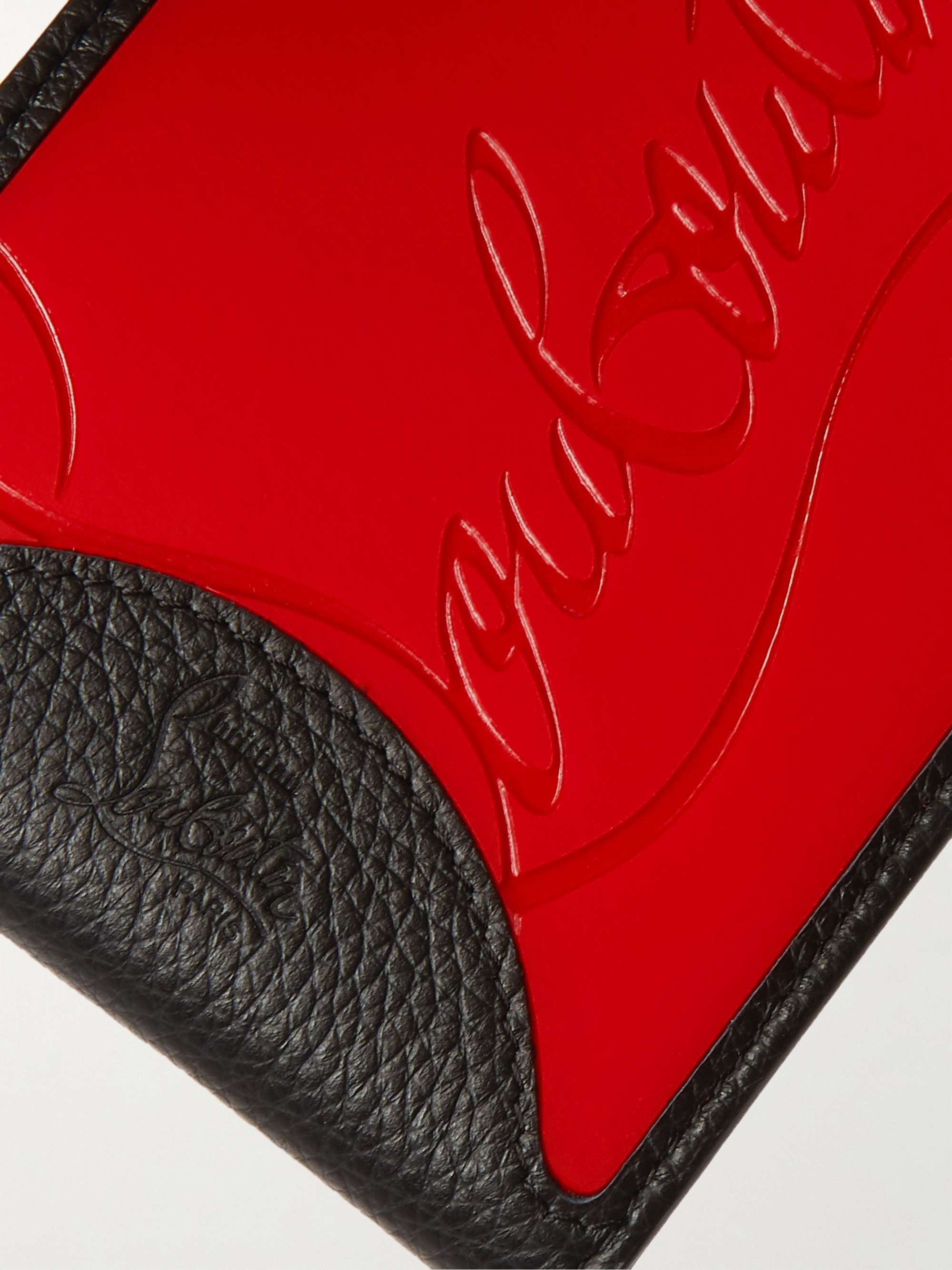 CHRISTIAN LOUBOUTIN Logo-Debossed Leather and PU Billfold Wallet