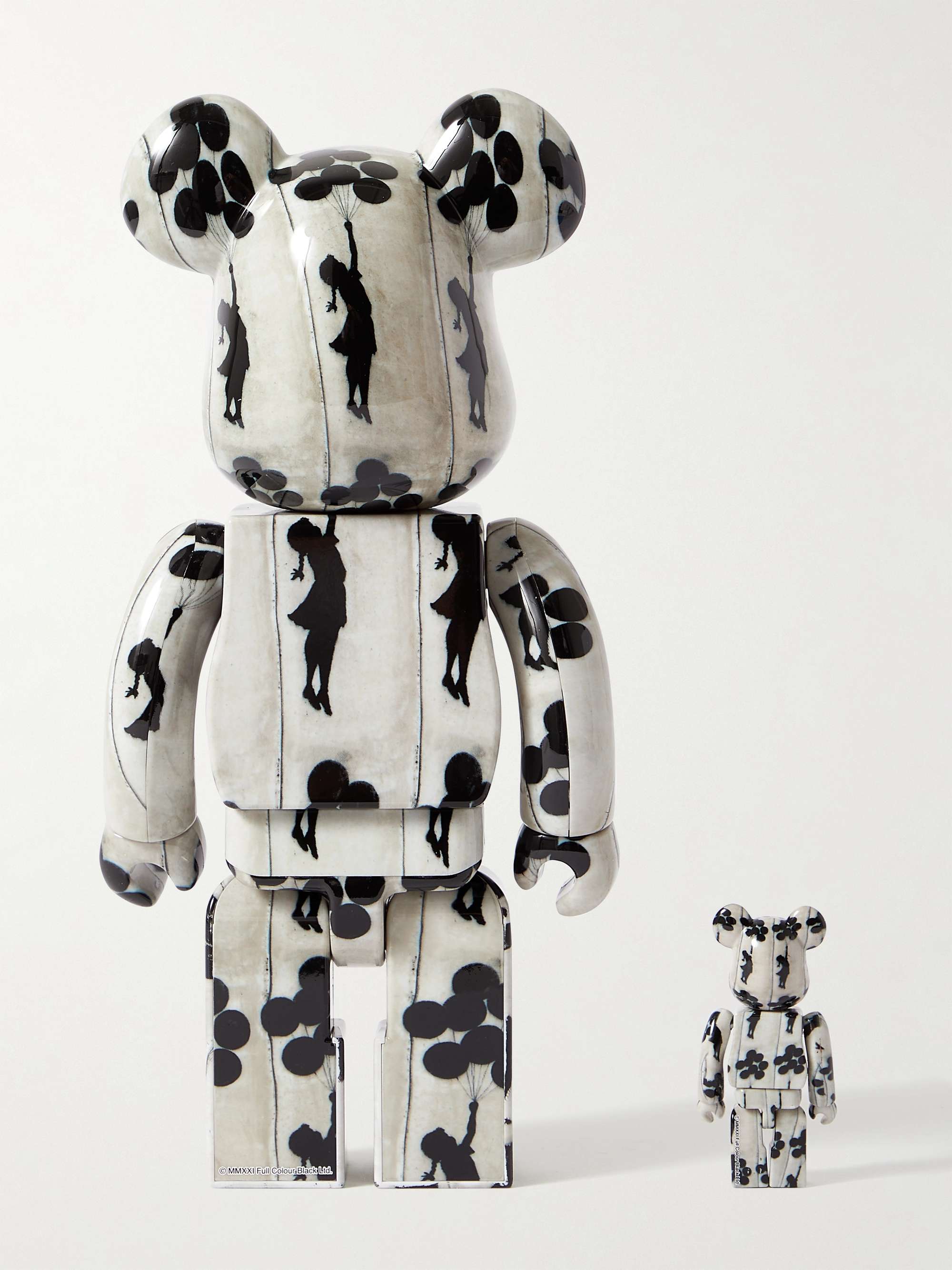 BE@RBRICK + Space Shuttle 100% + 400% Printed PVC Figurine Set
