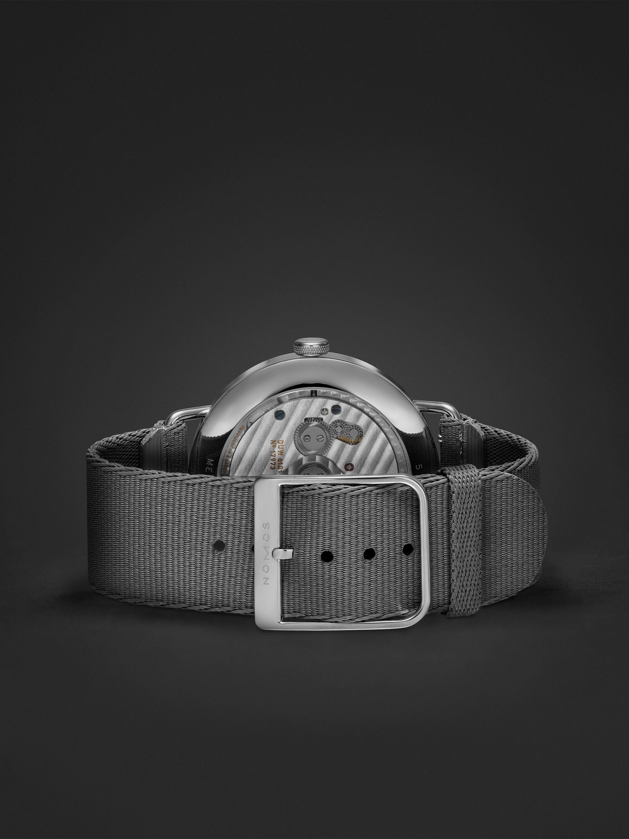 NOMOS GLASHÜTTE Metro Neomatik 41 Automatic 40.5mm Stainless Steel and Webbing Watch, Ref. No. 1165