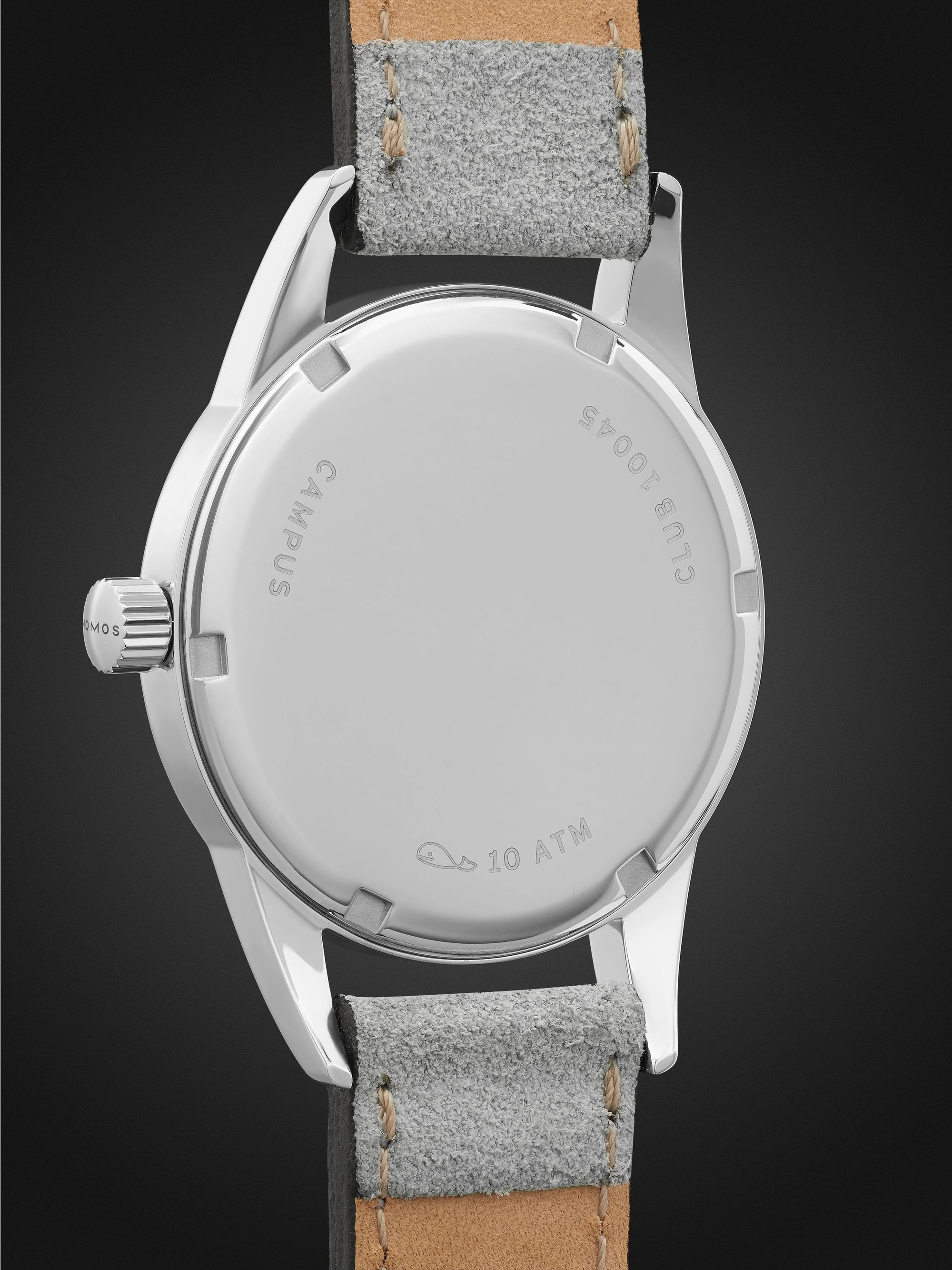 NOMOS GLASHÜTTE Club Campus Hand-Wound 36mm Stainless Steel and Leather Watch, Ref. No. 712