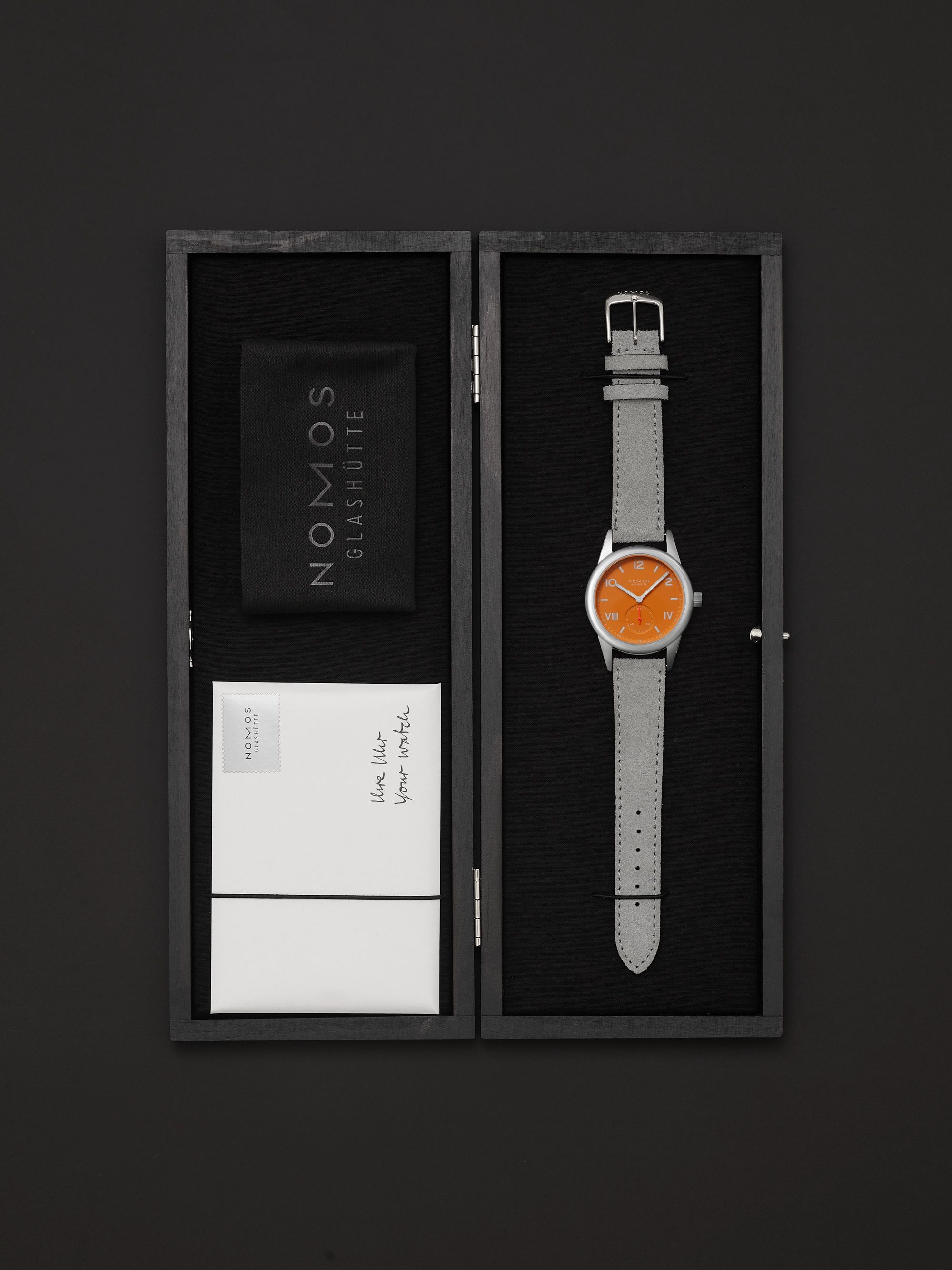 NOMOS GLASHÜTTE Club Campus Hand-Wound 36mm Stainless Steel and Leather Watch, Ref. No. 712