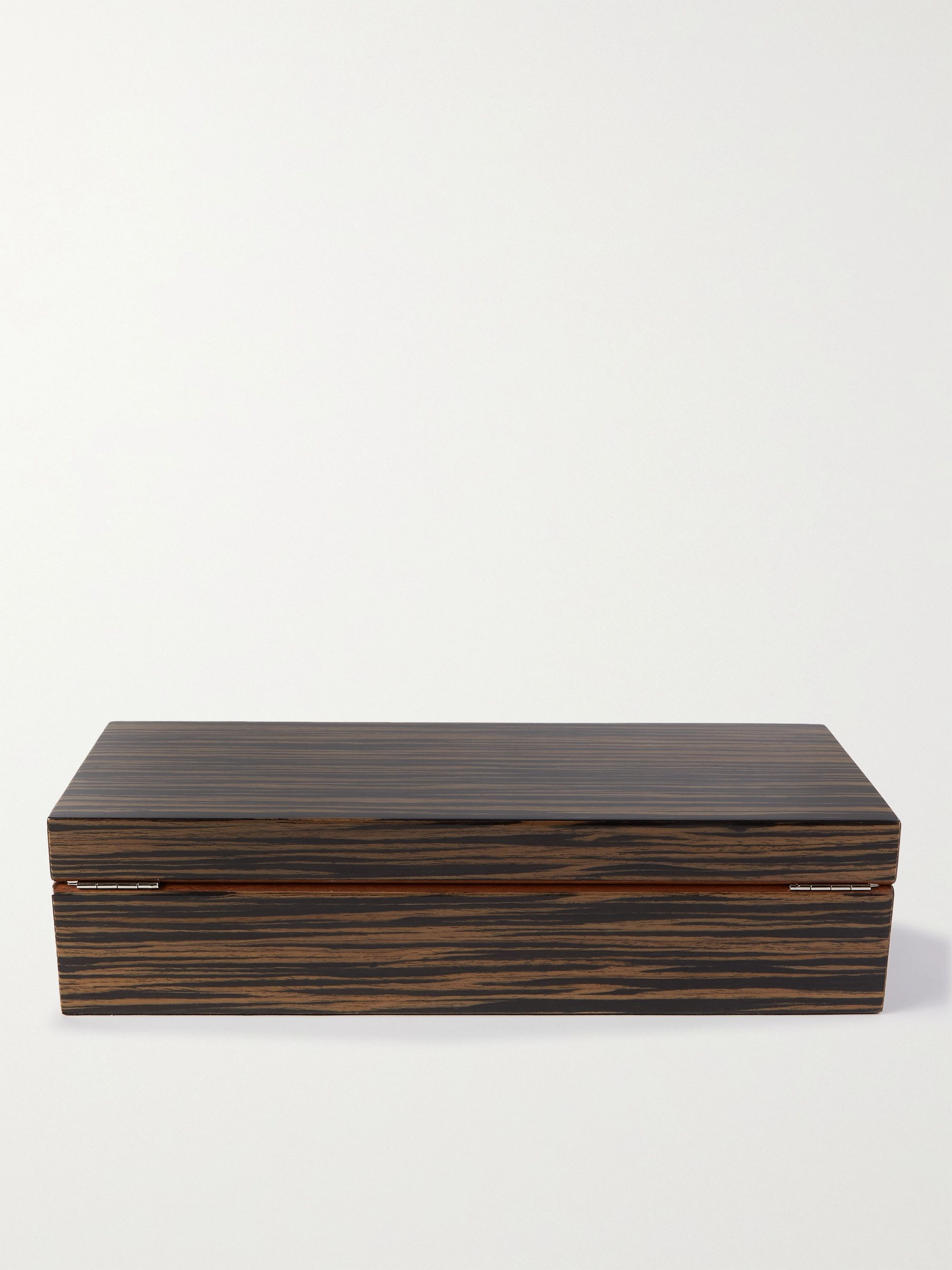 RAPPORT LONDON Heritage Lacquered Herringbone Cedar Watch Box