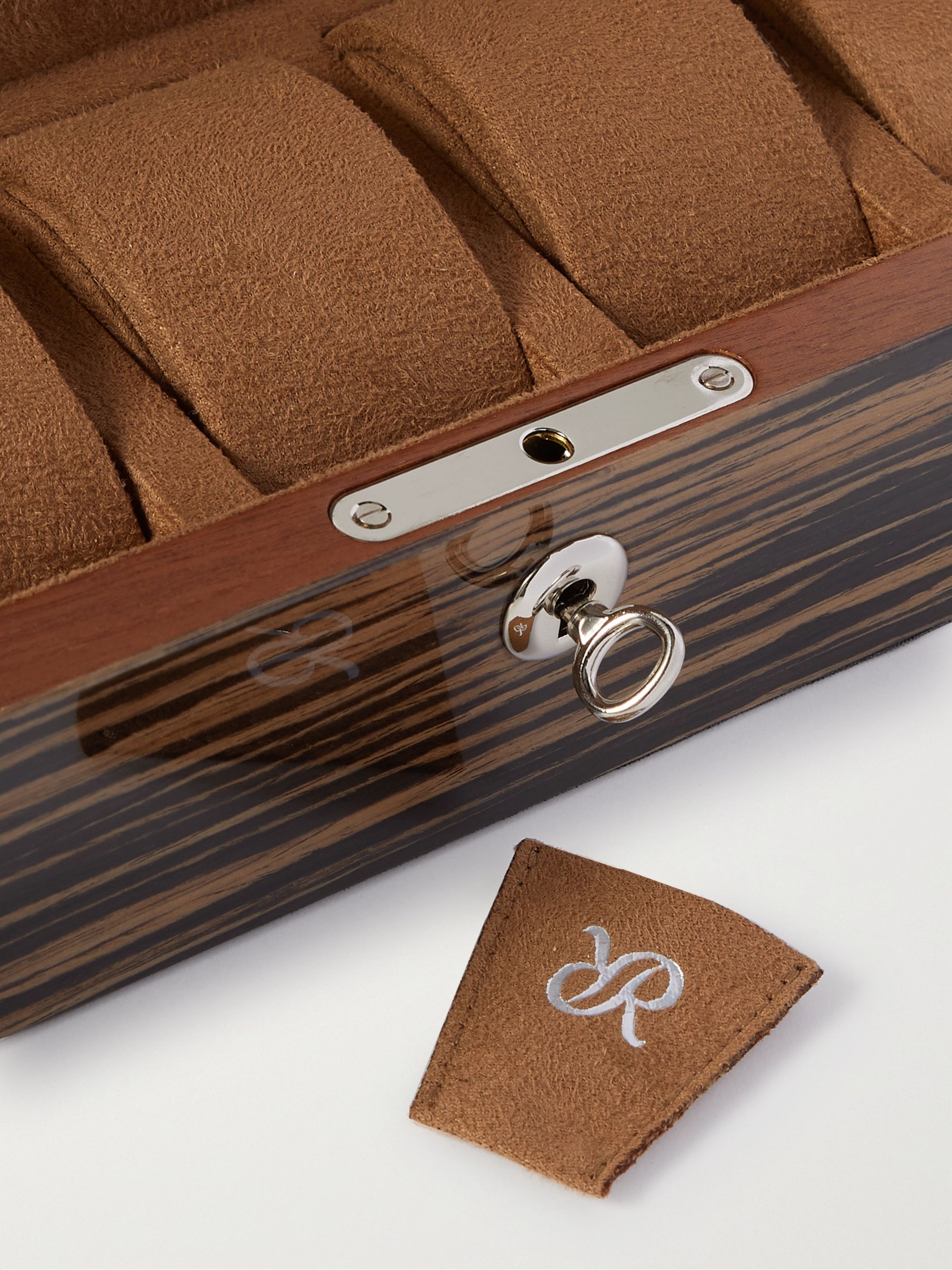 RAPPORT LONDON Heritage Lacquered Herringbone Cedar Watch Box