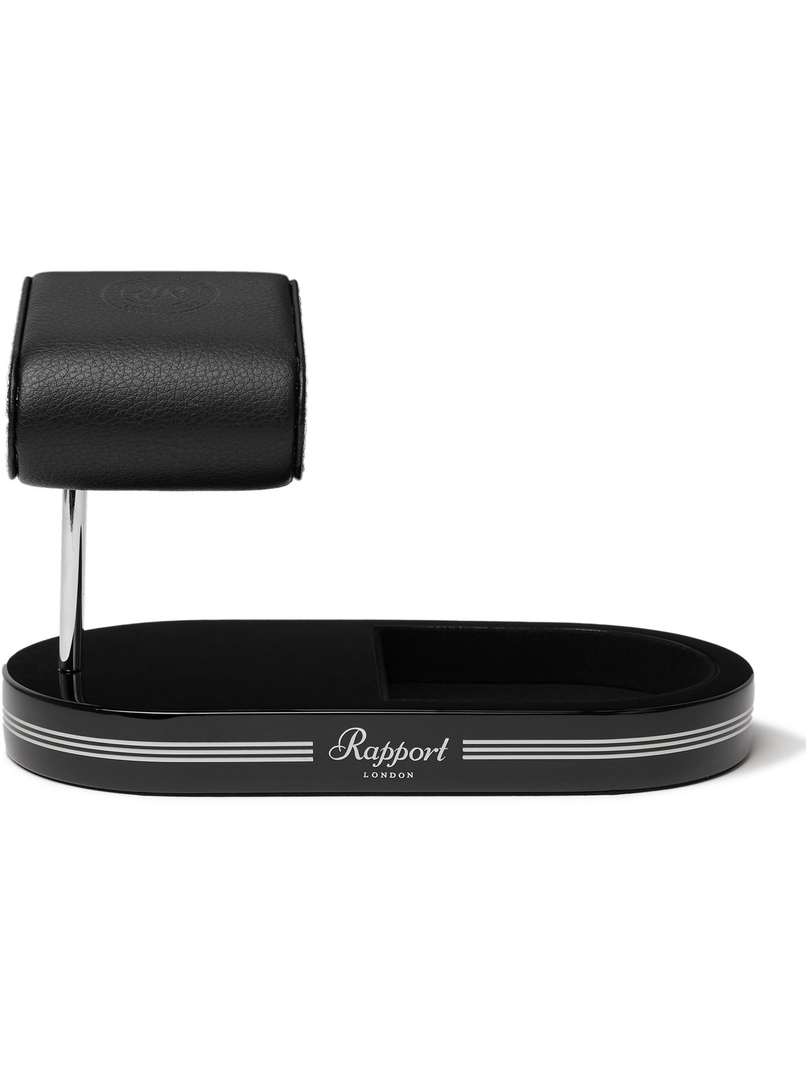 Rapport London Full-grain Leather Watch Stand In Black