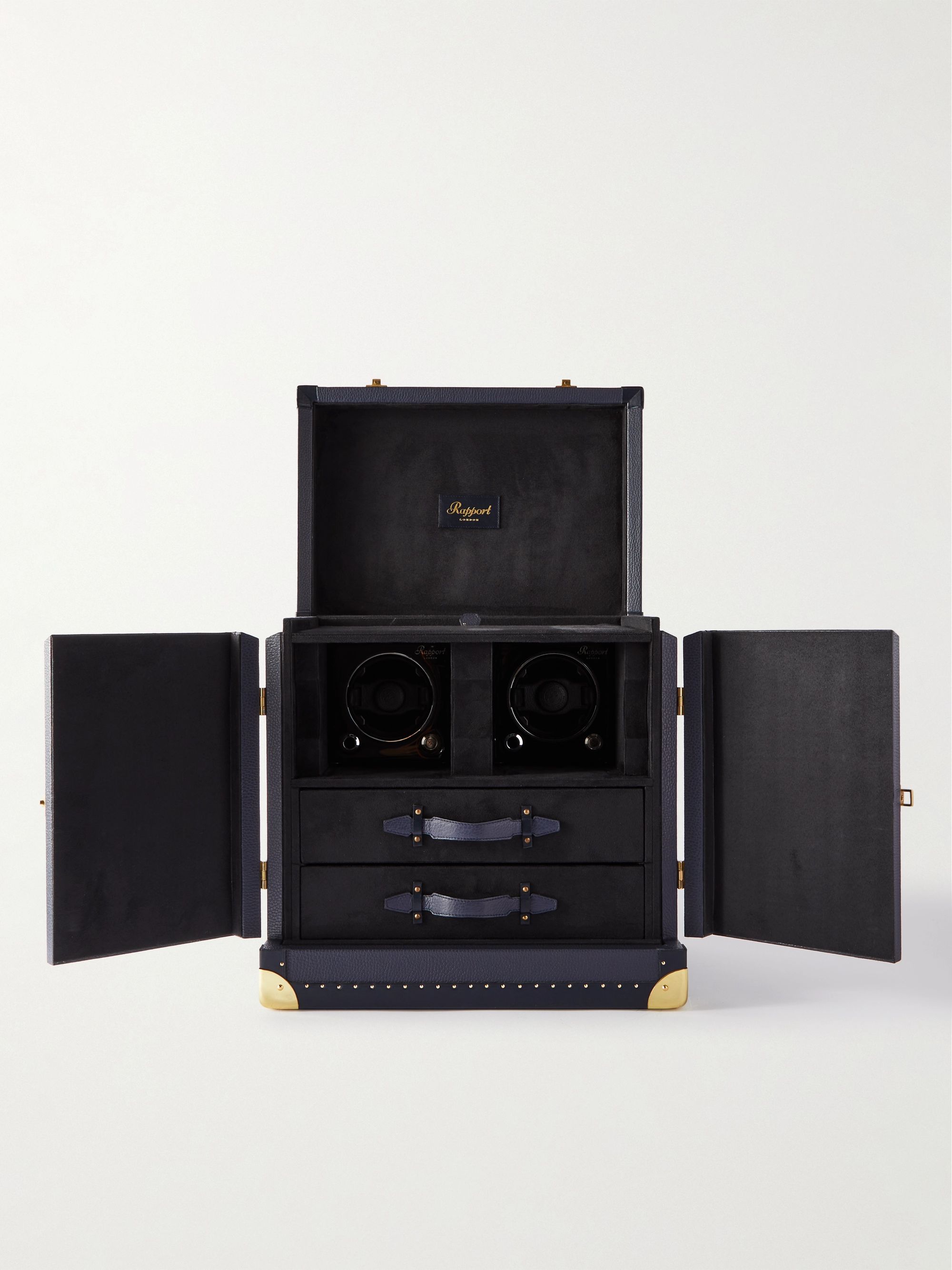 RAPPORT LONDON Leather Watch Winder Trunk