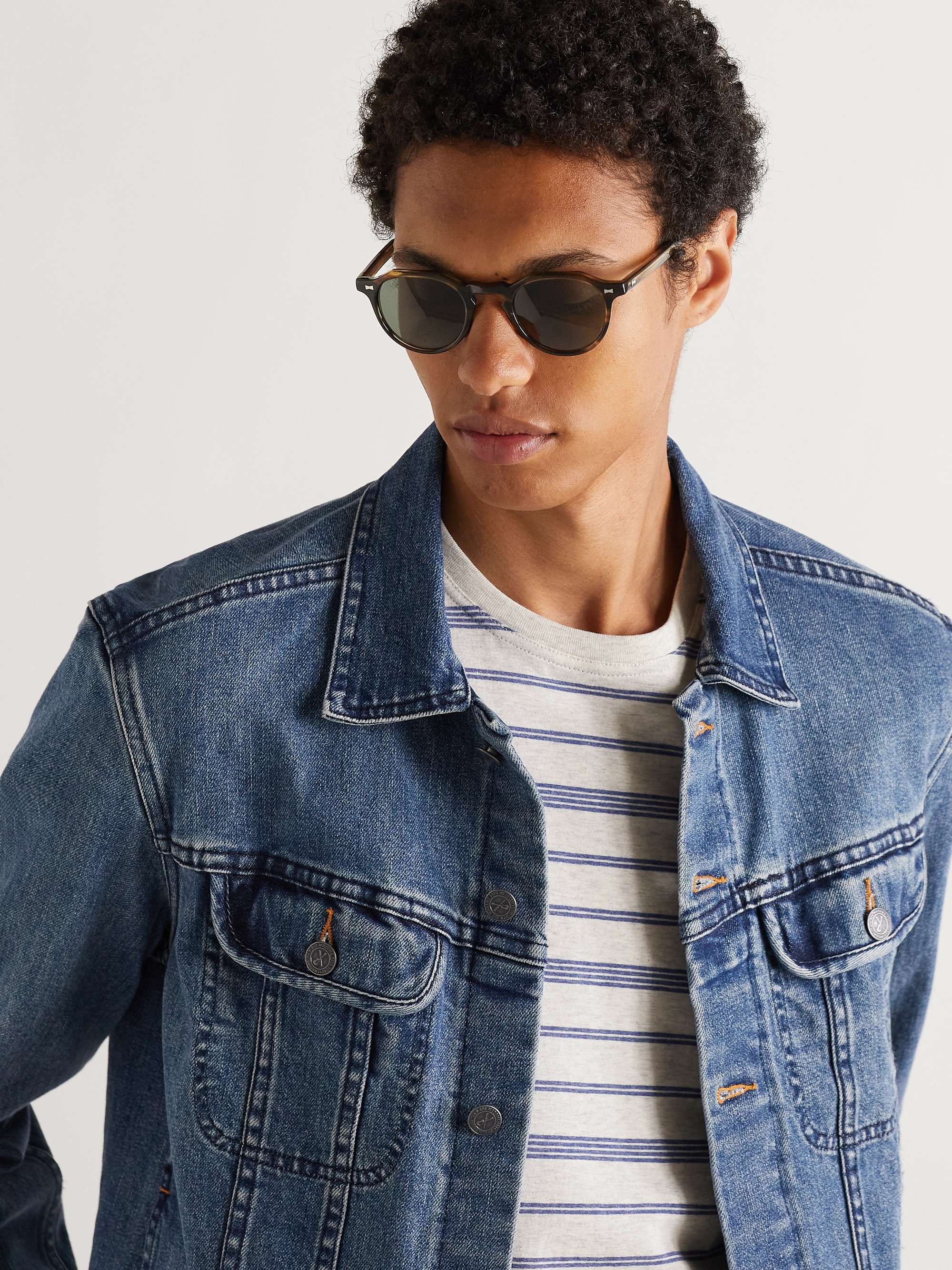 CUBITTS Calthorpe Round-Frame Tortoiseshell Acetate Sunglasses
