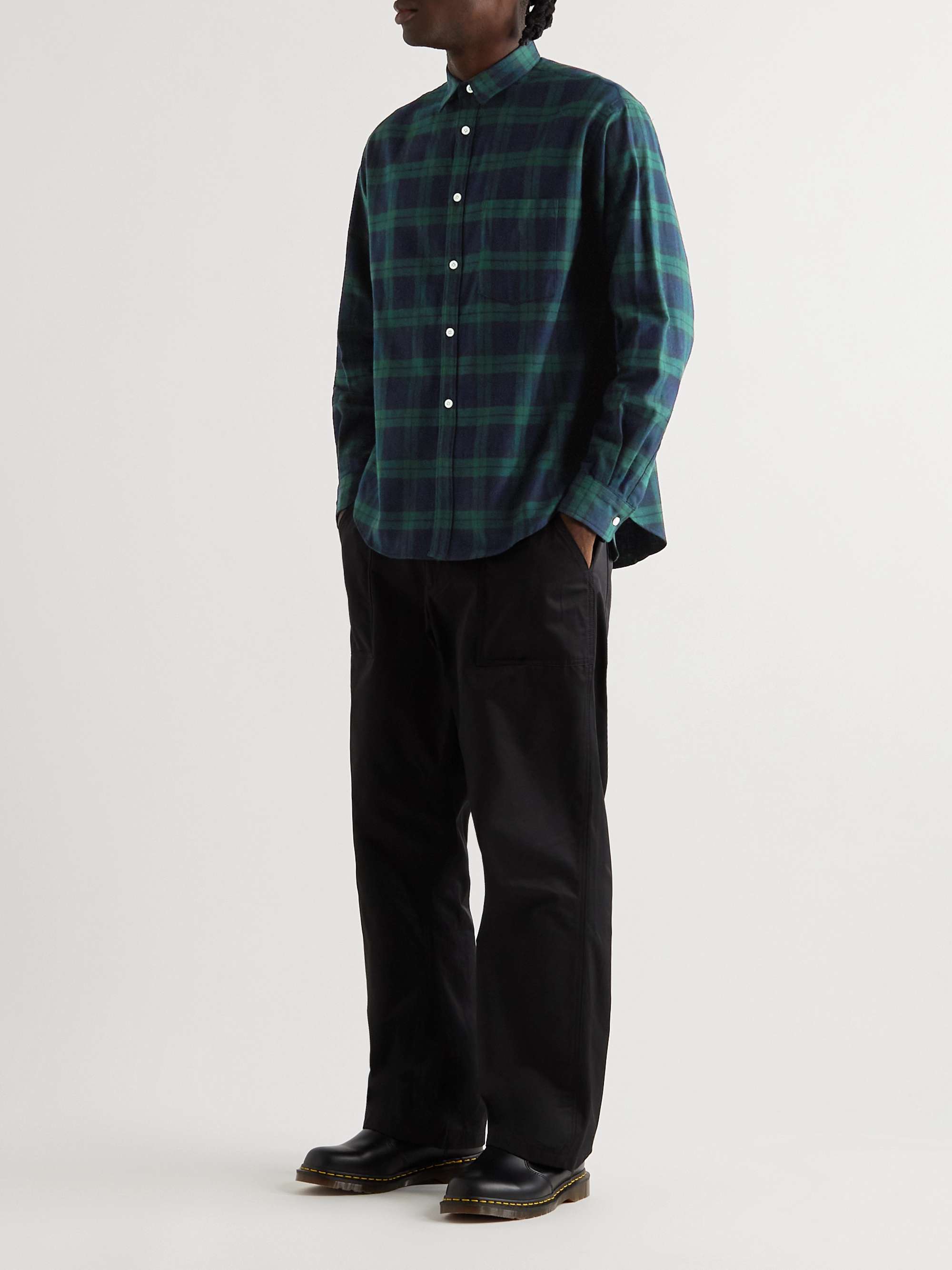 FLAGSTUFF Checked Cotton-Flannel Shirt for Men | MR PORTER