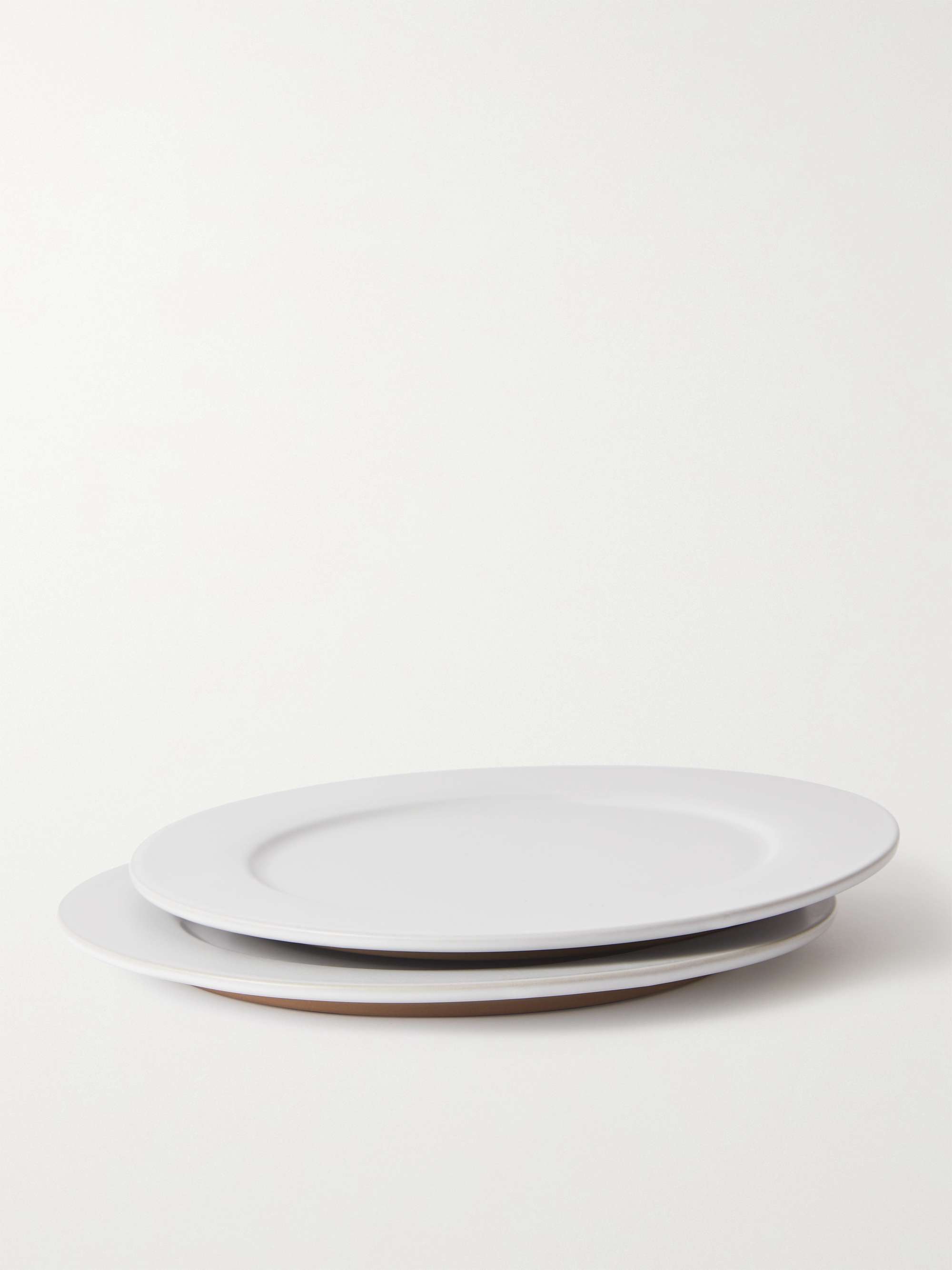 BY JAPAN + SyuRo Set of Two Medium Glazed Ceramic Plates