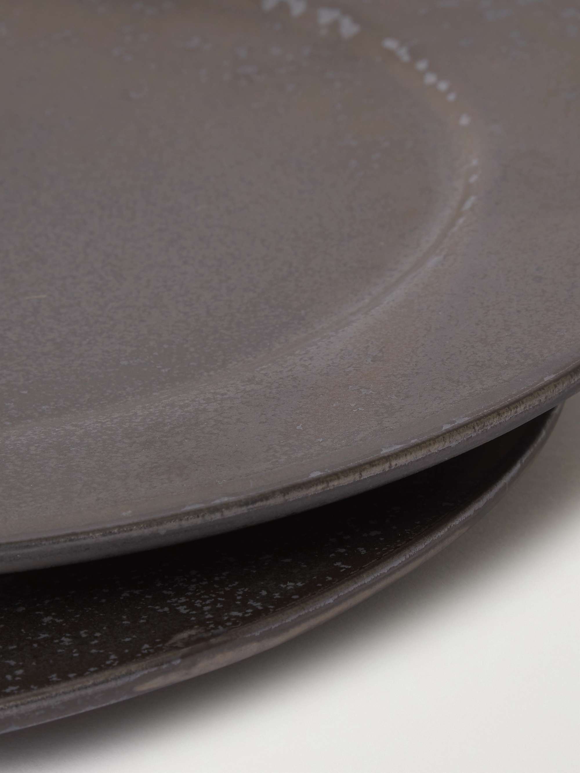 BY JAPAN + SyuRo Set of Two Medium Glazed Ceramic Plates