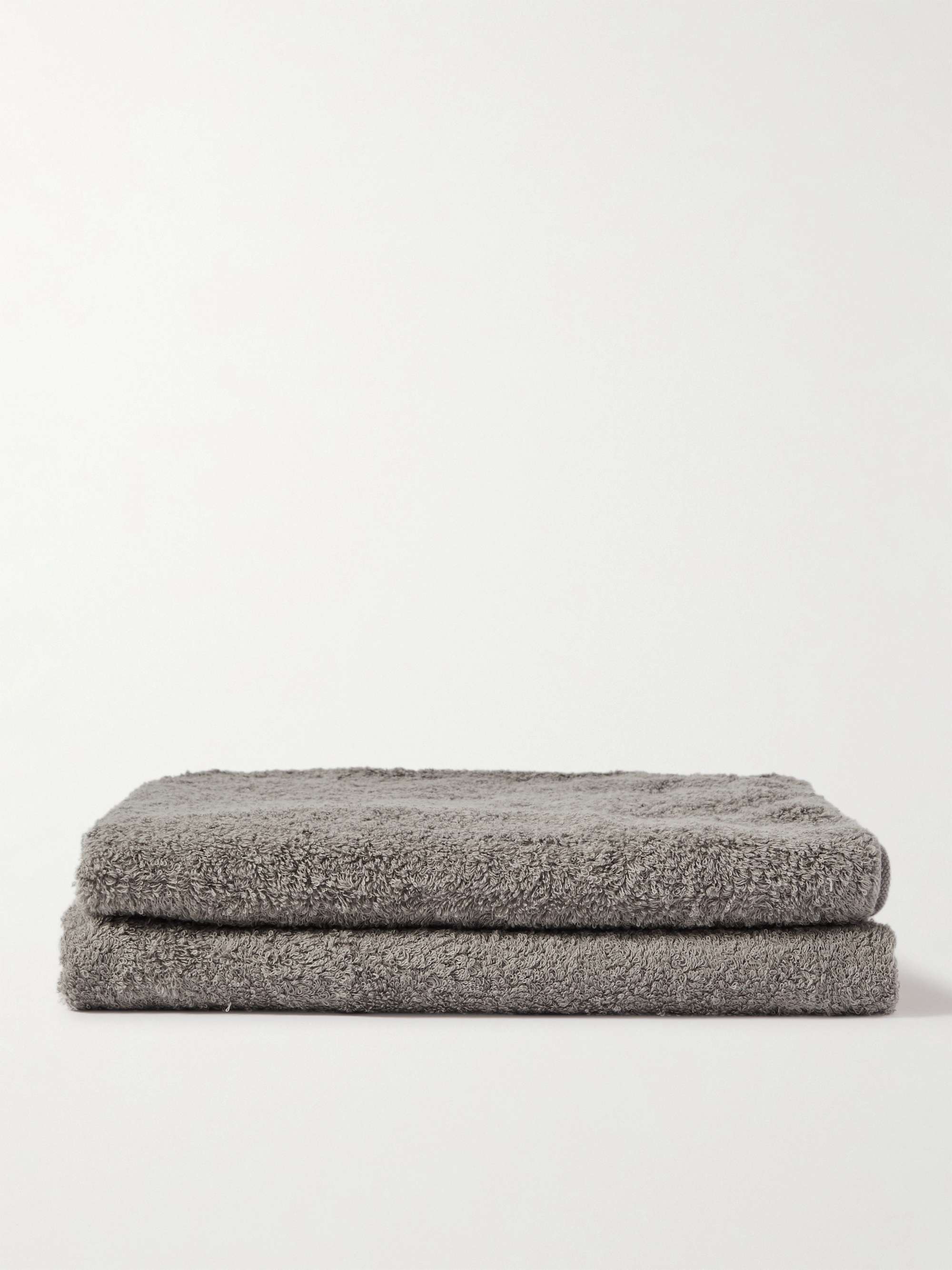 BY JAPAN + SyuRo Set of Two Small Organic Cotton-Terry Bath Towels