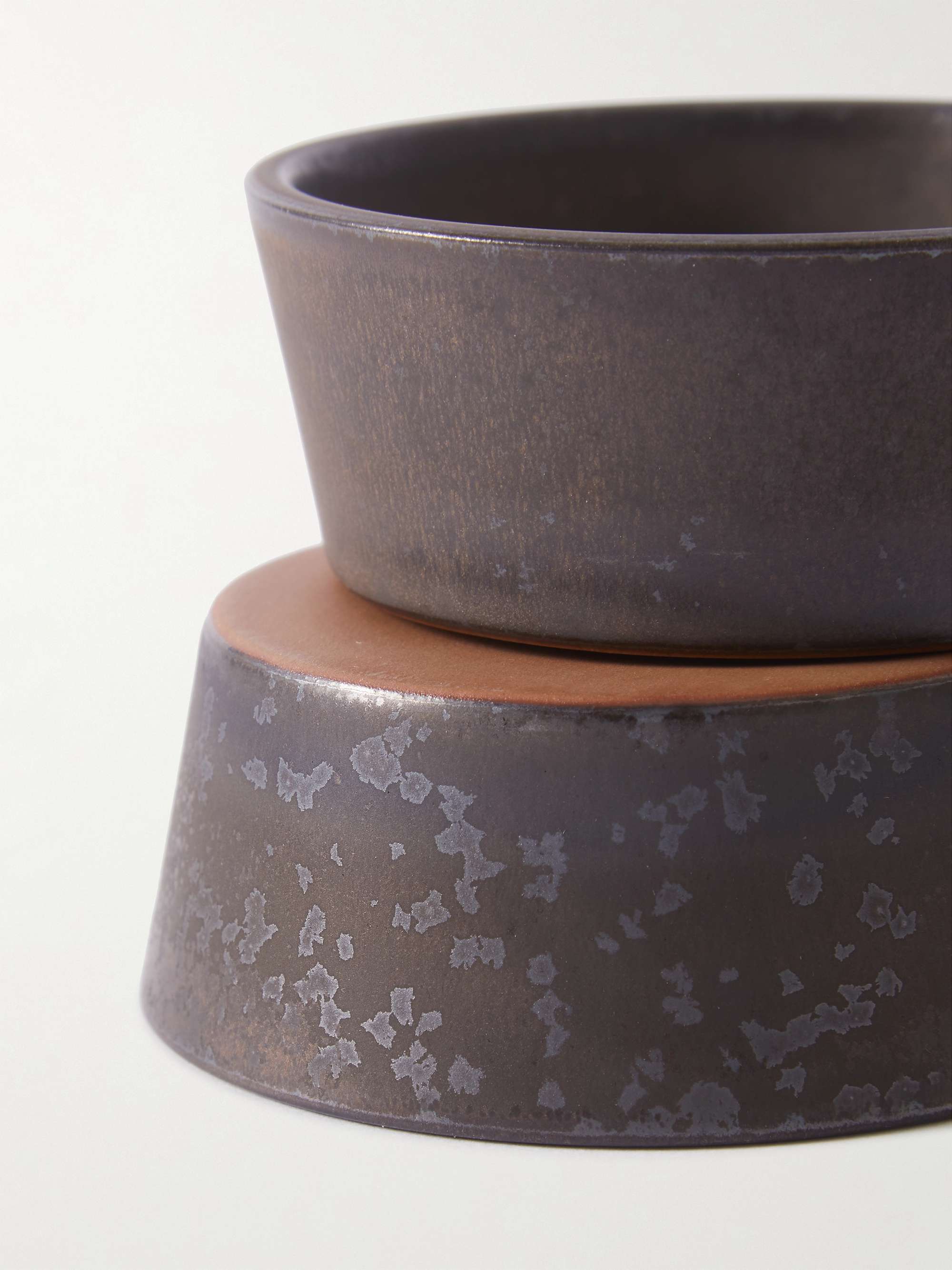 BY JAPAN + SyuRo Set of Two Small Glazed Ceramic Bowls