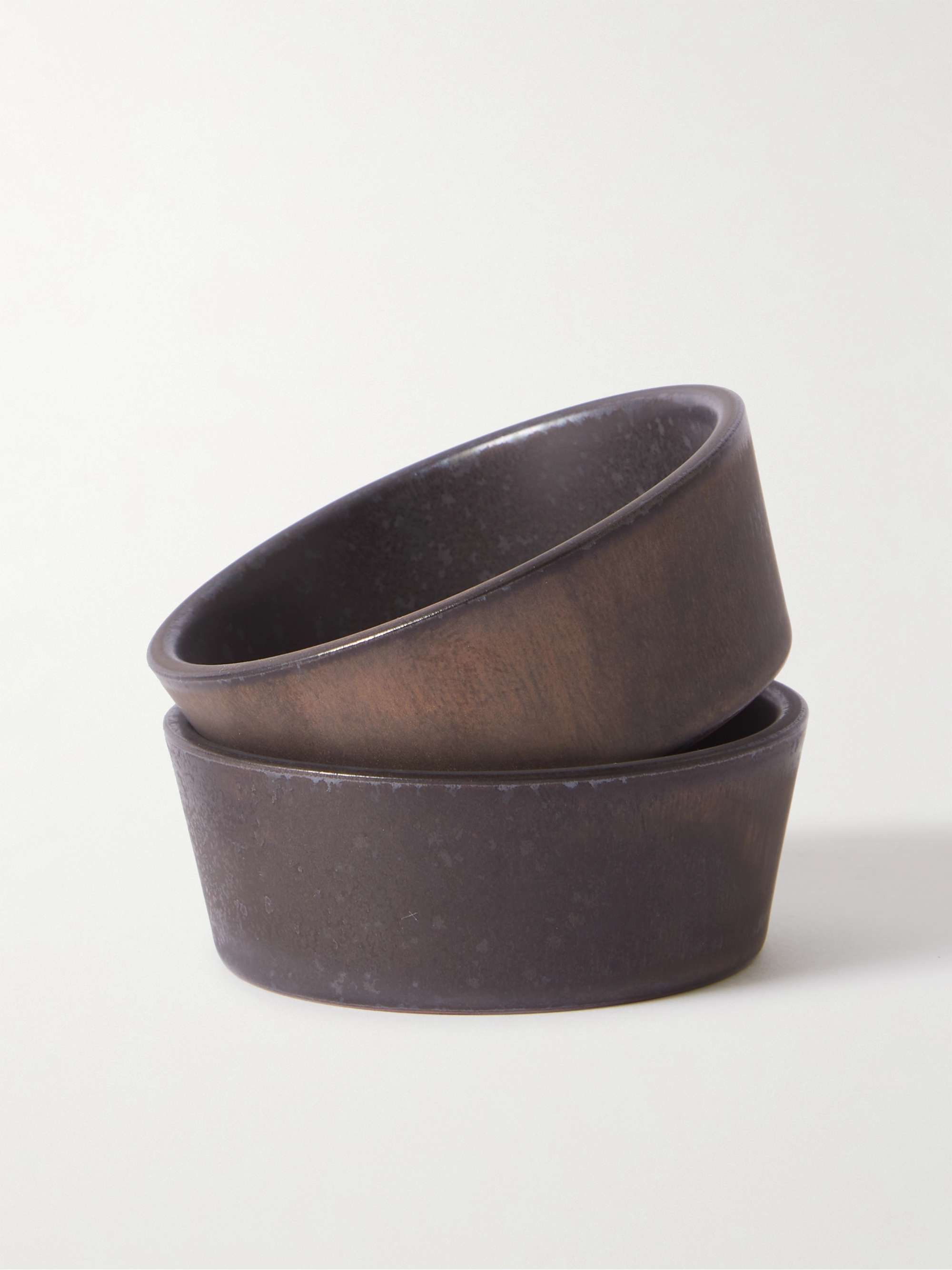 BY JAPAN + SyuRo Set of Two Small Glazed Ceramic Bowls