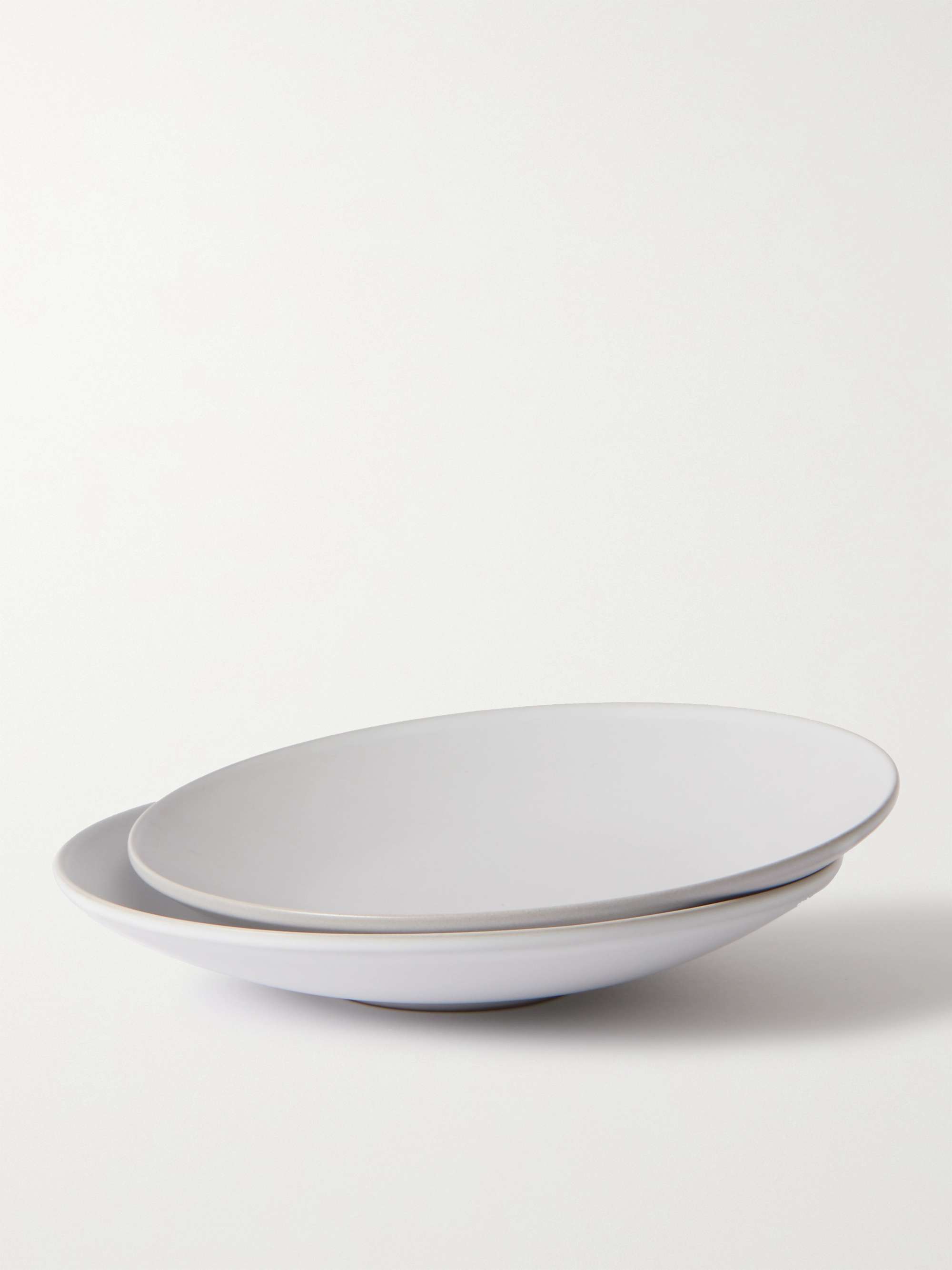BY JAPAN + SyuRo Set of Two Medium Stoneware Plates