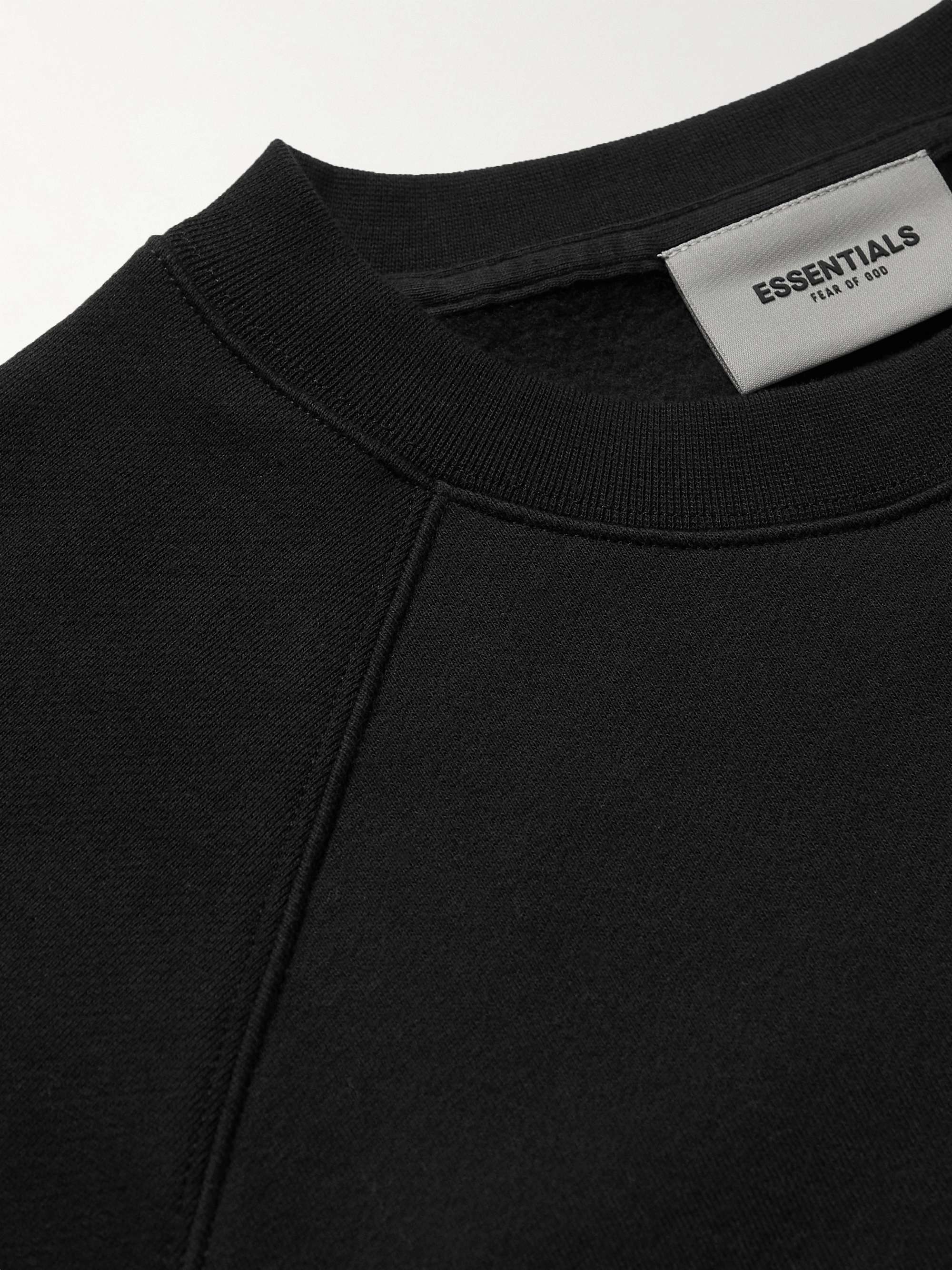 FEAR OF GOD ESSENTIALS Logo-Print Cotton-Blend Jersey Sweatshirt