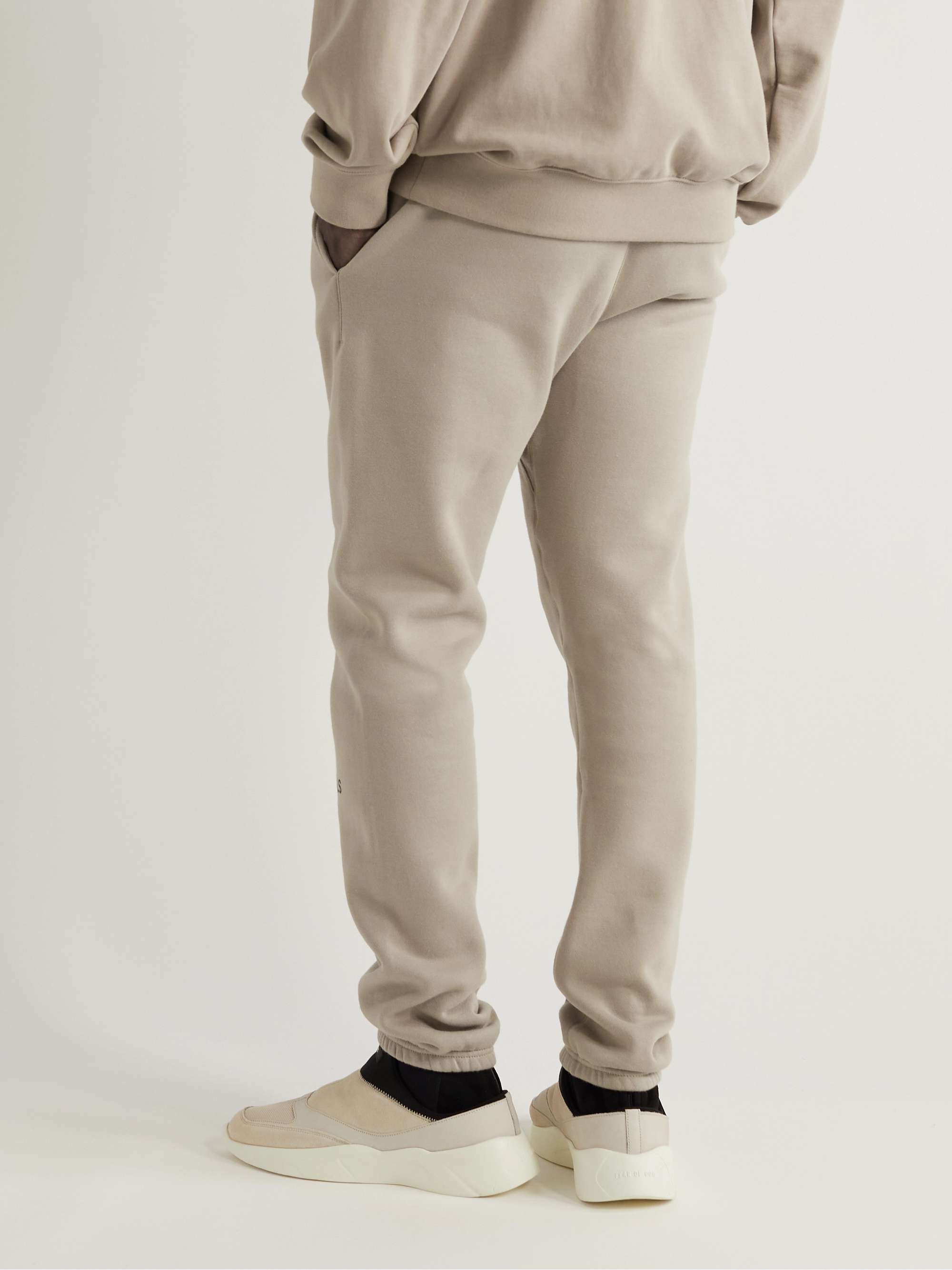 FEAR OF GOD ESSENTIALS Tapered Logo-Print Cotton-Blend Sweatpants