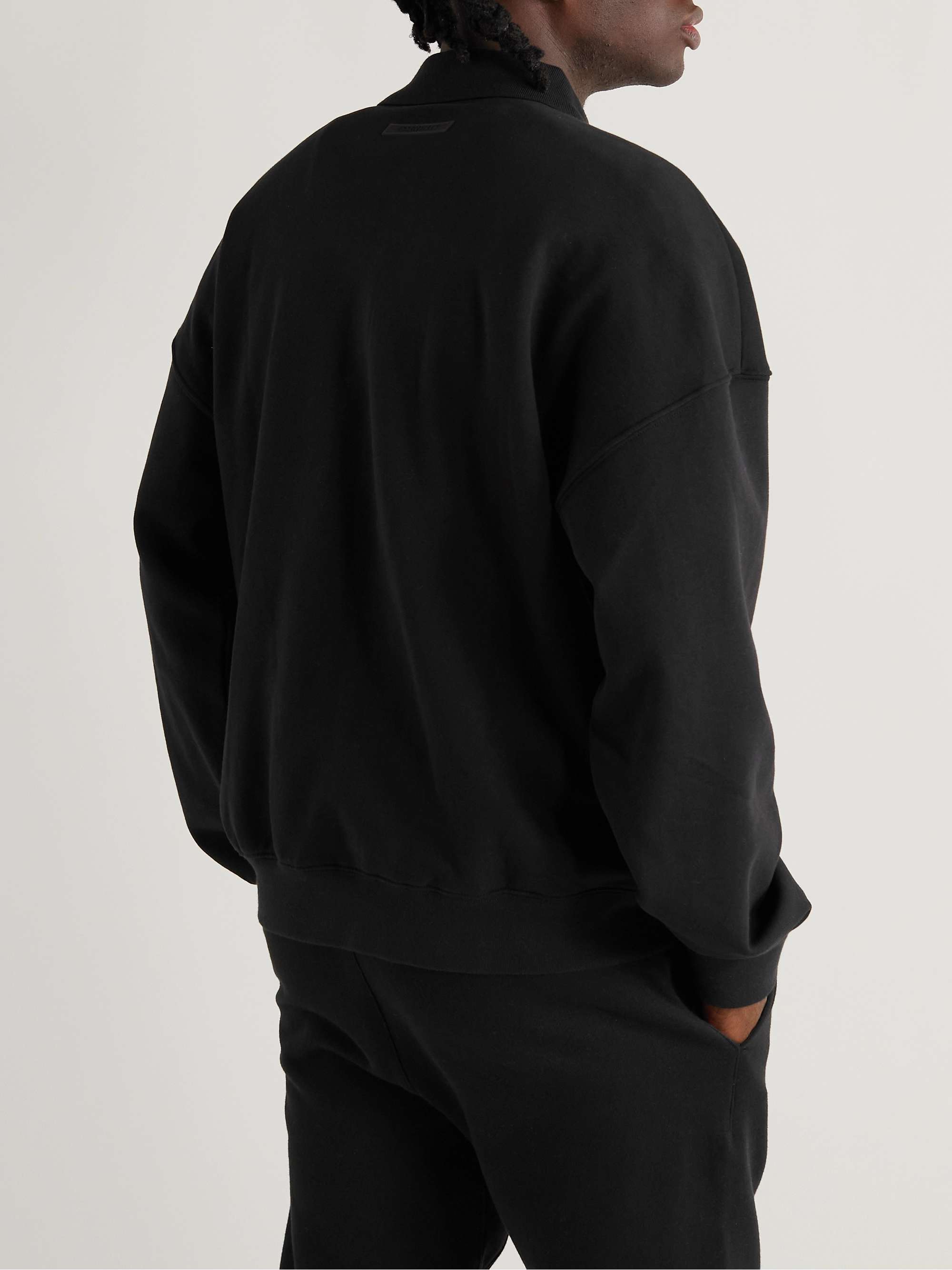 FEAR OF GOD ESSENTIALS Logo-Print Cotton-Jersey Polo Shirt
